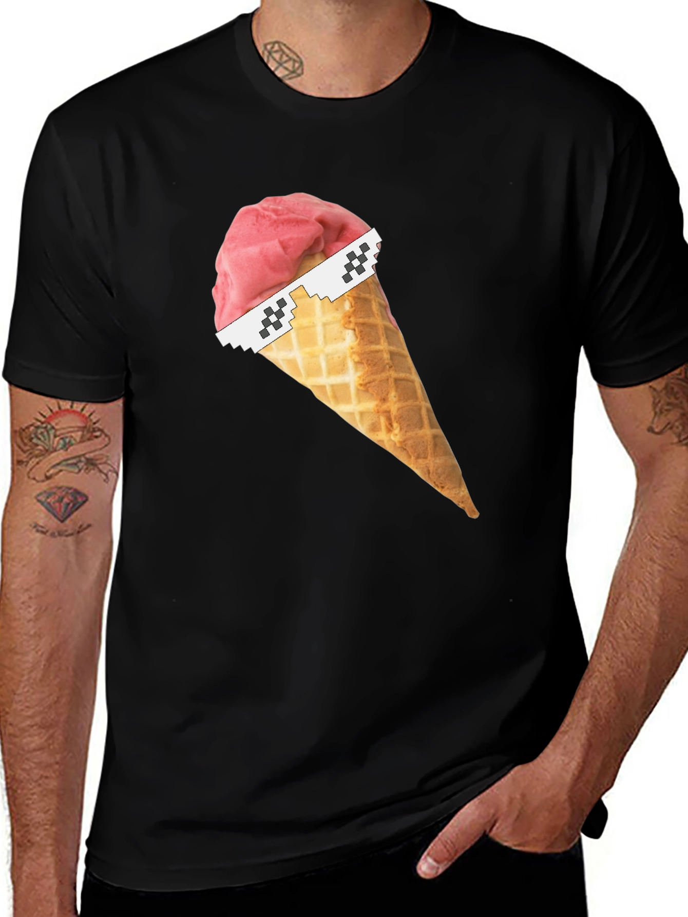 Variant 19 of Ice Cream Cone Meme T-Shirt