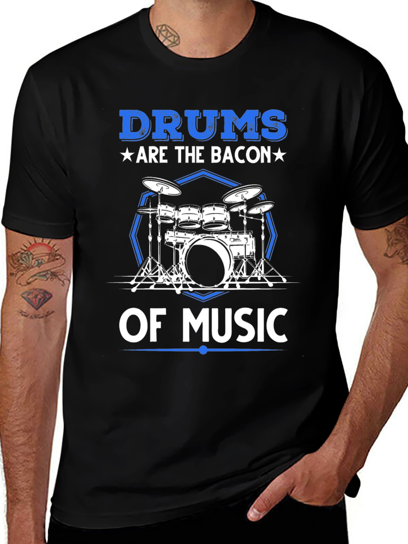Variant 26 of Drums are the Bacon of Music T-Shirt
