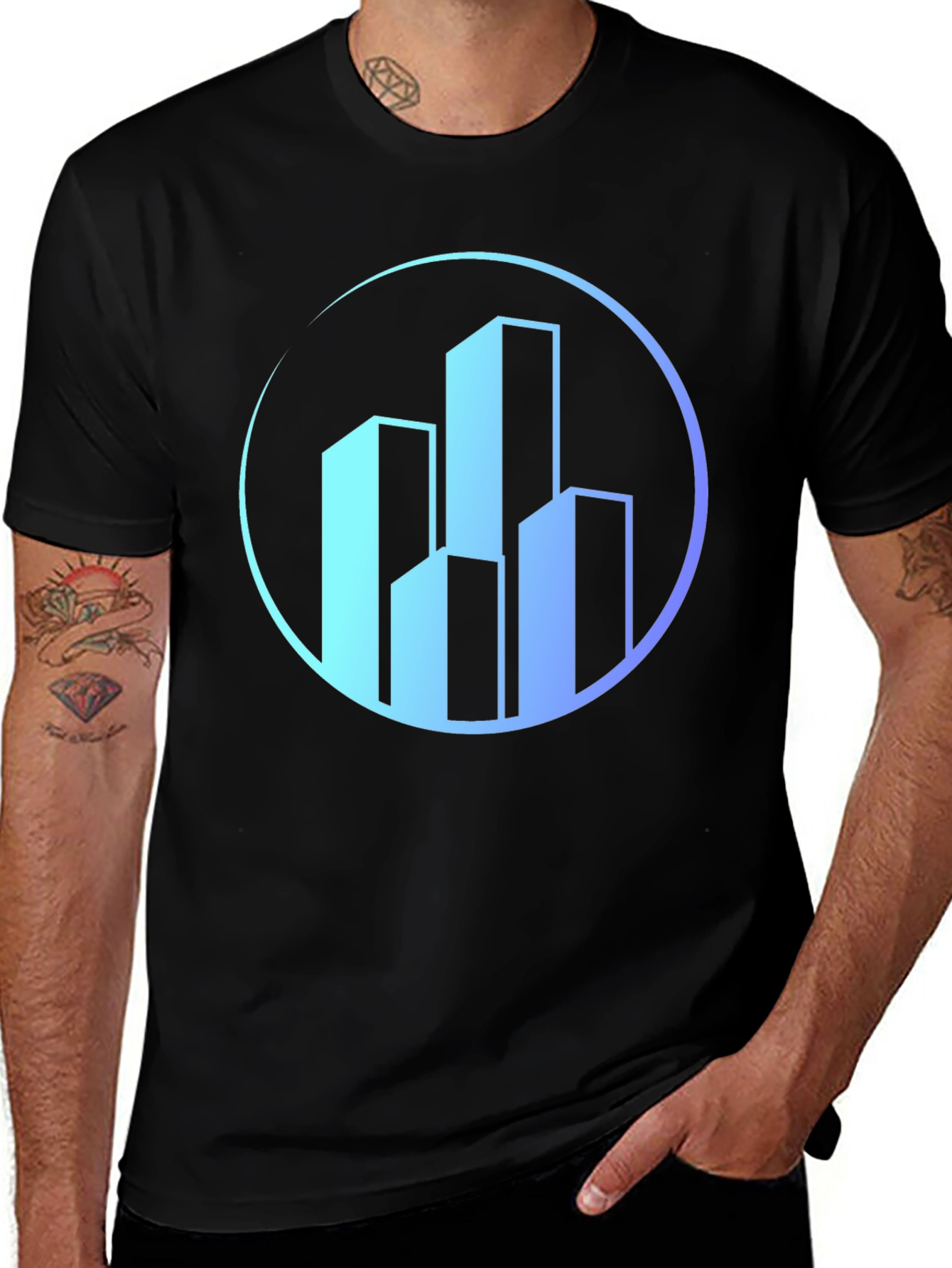 Variant 17 of Modern Cityscape Graphic T-Shirt