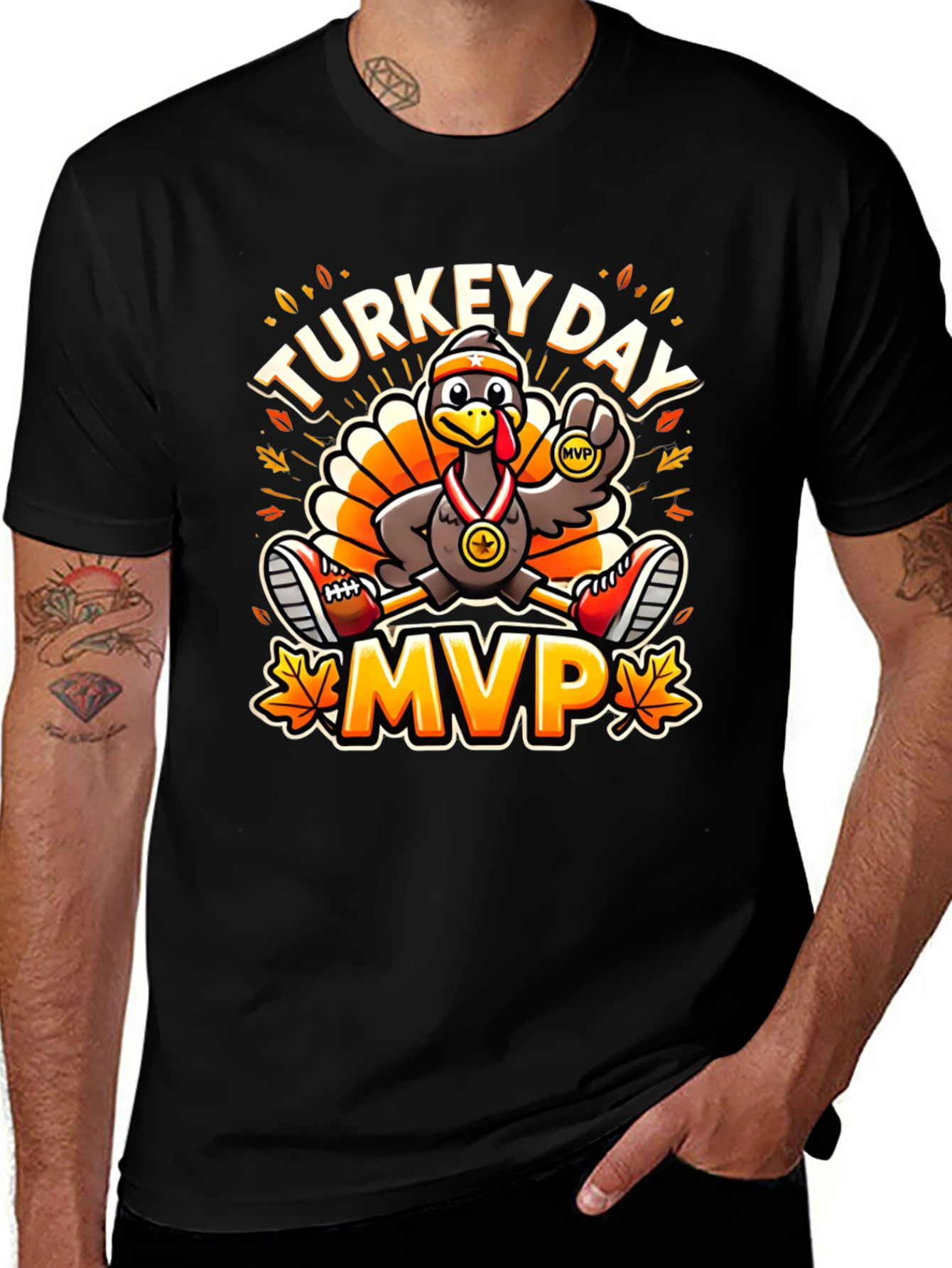 Turkey Day MVP T-Shirt - Thanksgiving Run