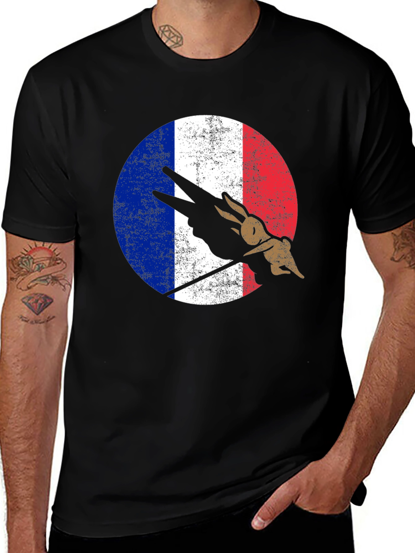 Variant 3 of French Roundel Lapin T-Shirt