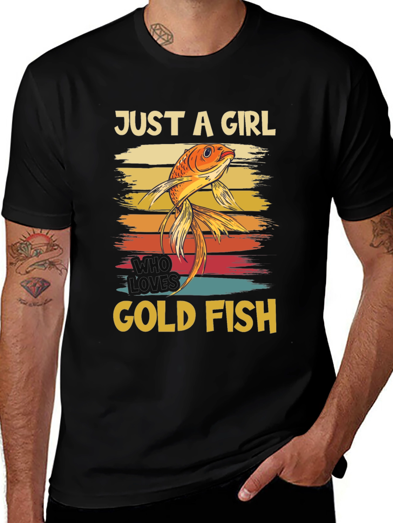 Variant 14 of Just A Girl Who Loves Goldfish Graphic T-Shirt