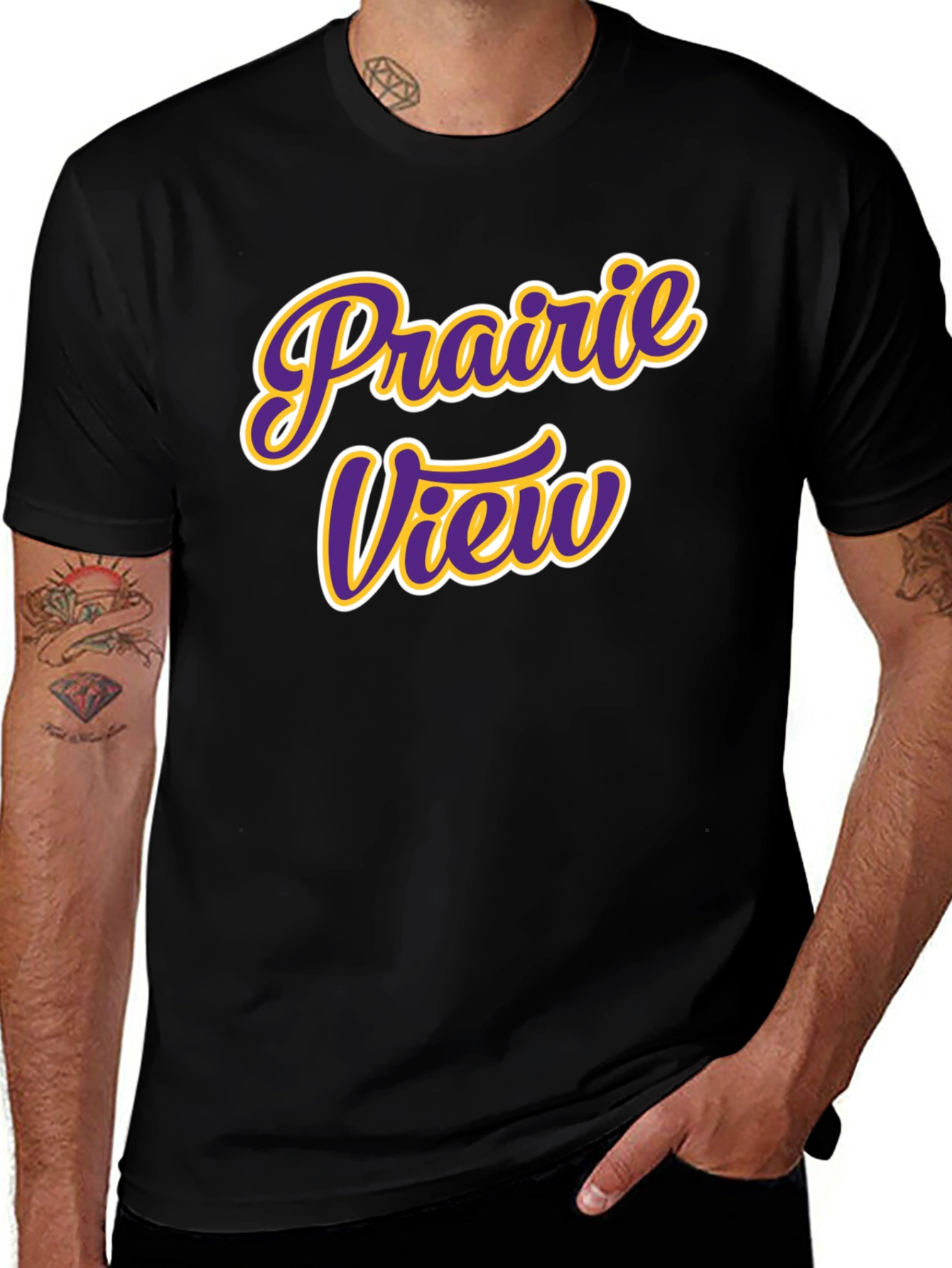 Prairie View T-Shirt - Black Short Sleeve Tee