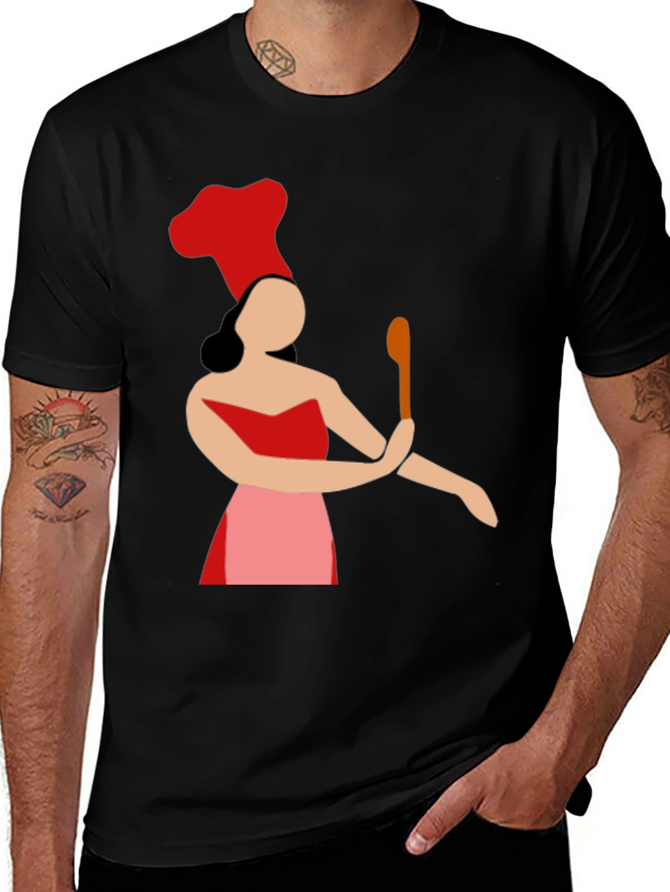 Variant 4 of Chef Woman Graphic Tee - Novelty Cook T-Shirt