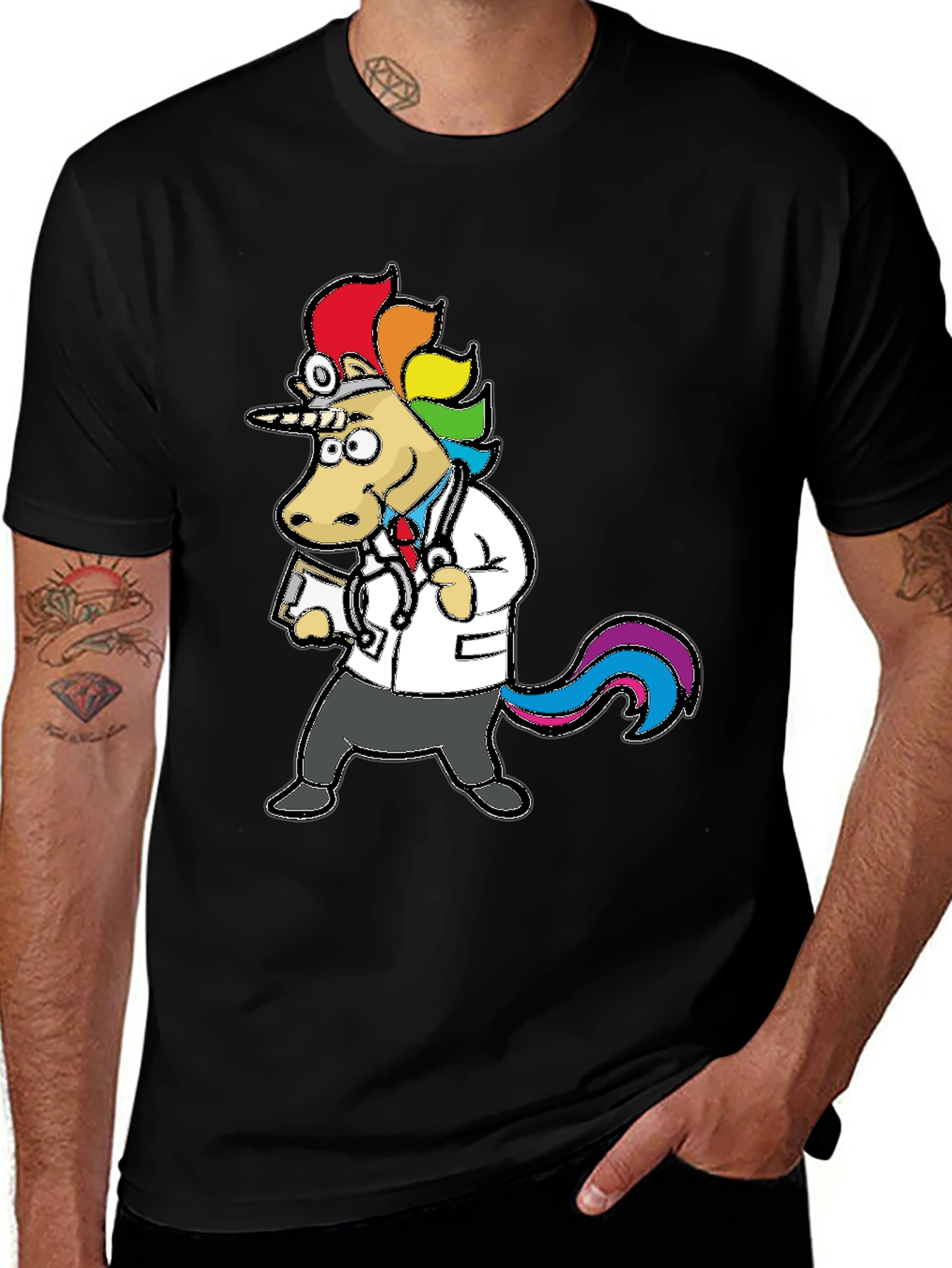Variant 17 of Doctor Unicorn T-Shirt - Fun & Unique Design