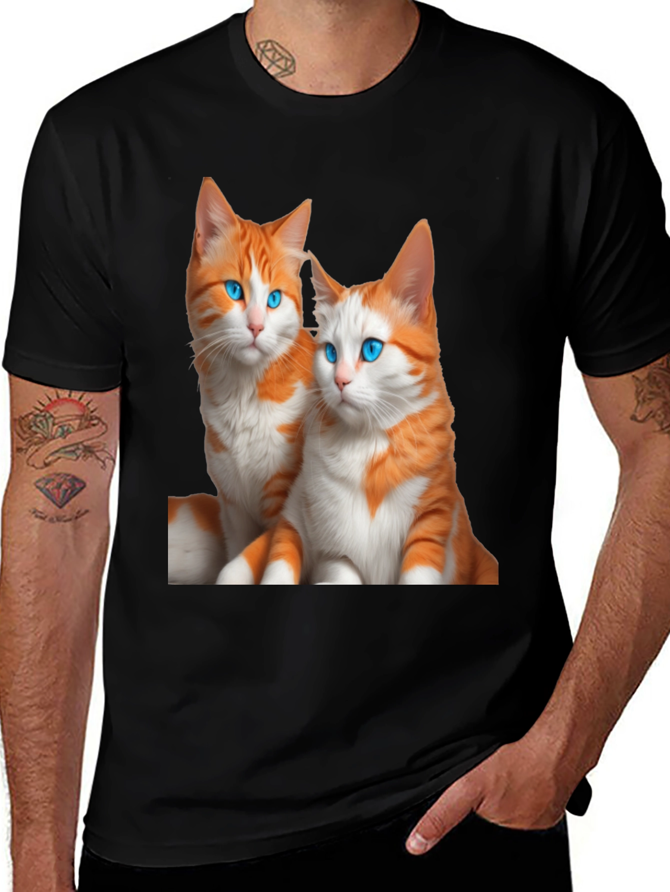 Black Cats Graphic T-Shirt main image