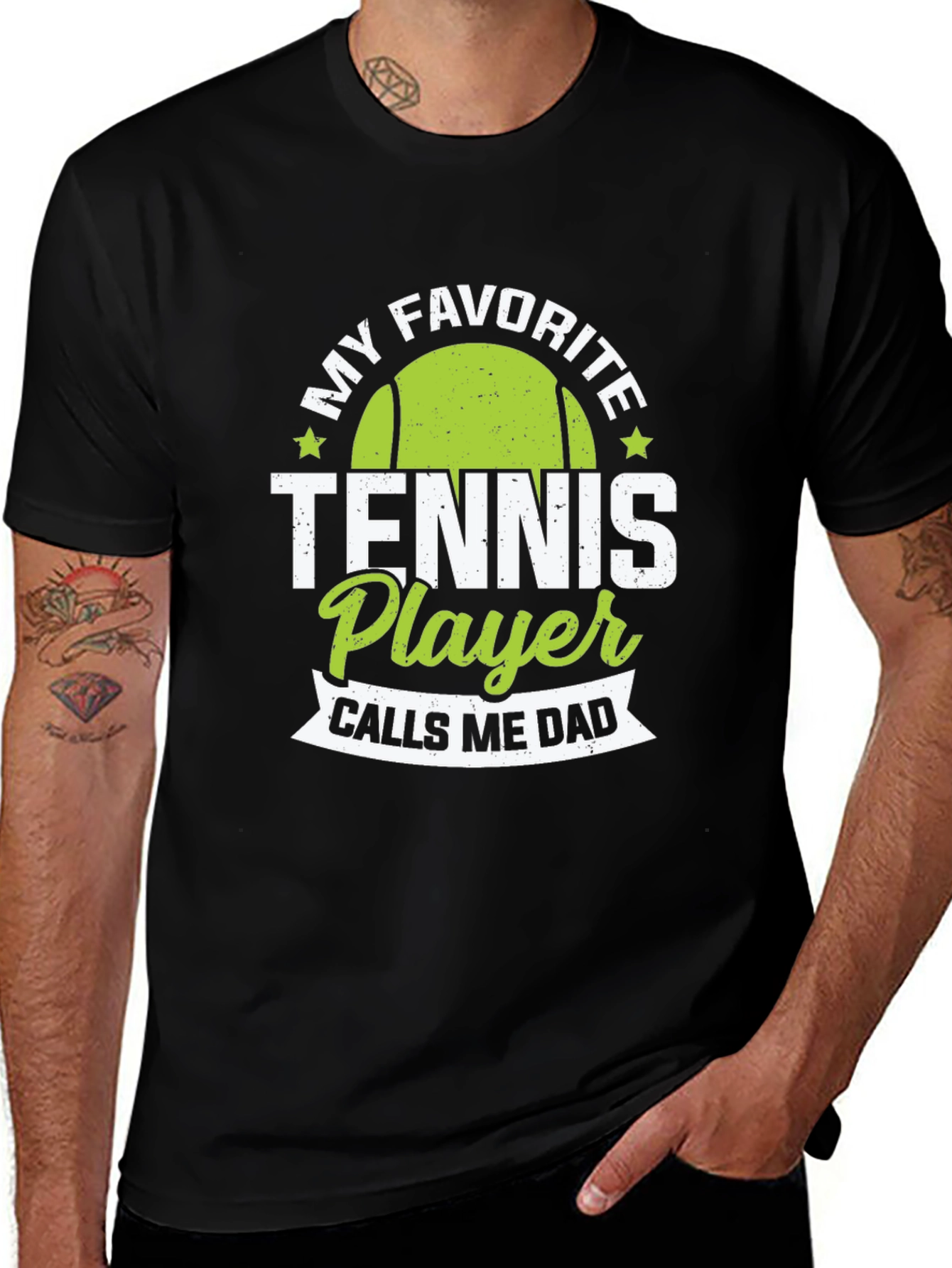 Variant 30 of My Favorite Tennis Player Calls Me Dad T-Shirt