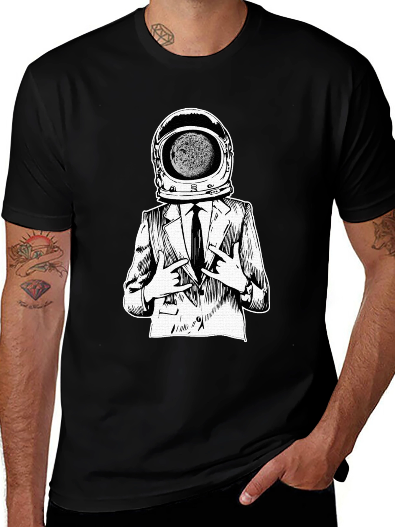 Variant 9 of Astronaut Suit T-Shirt - Space Man in Business Suit