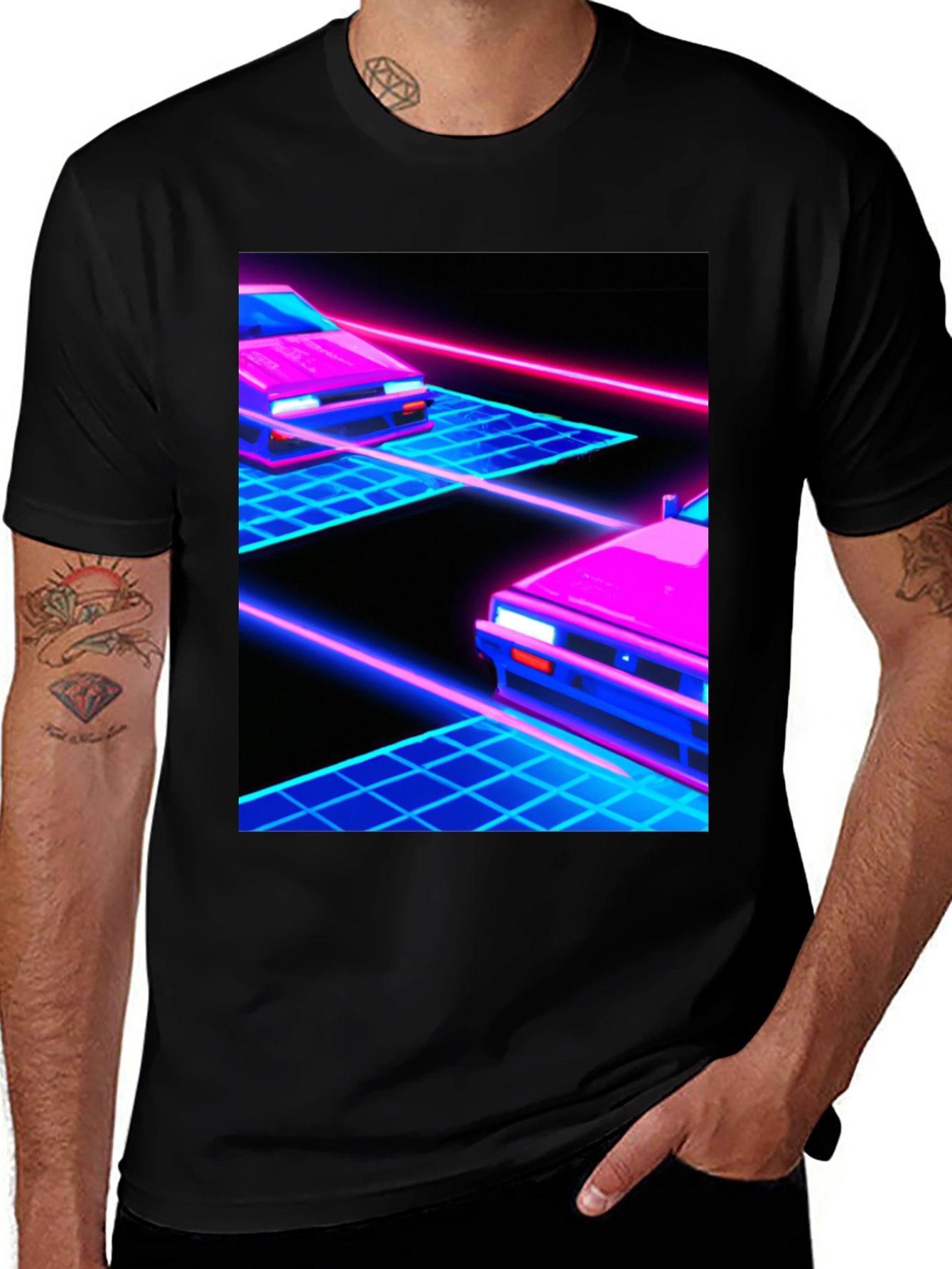 Variant 18 of Retro Wave Car T-Shirt - Synthwave Aesthetic Tee