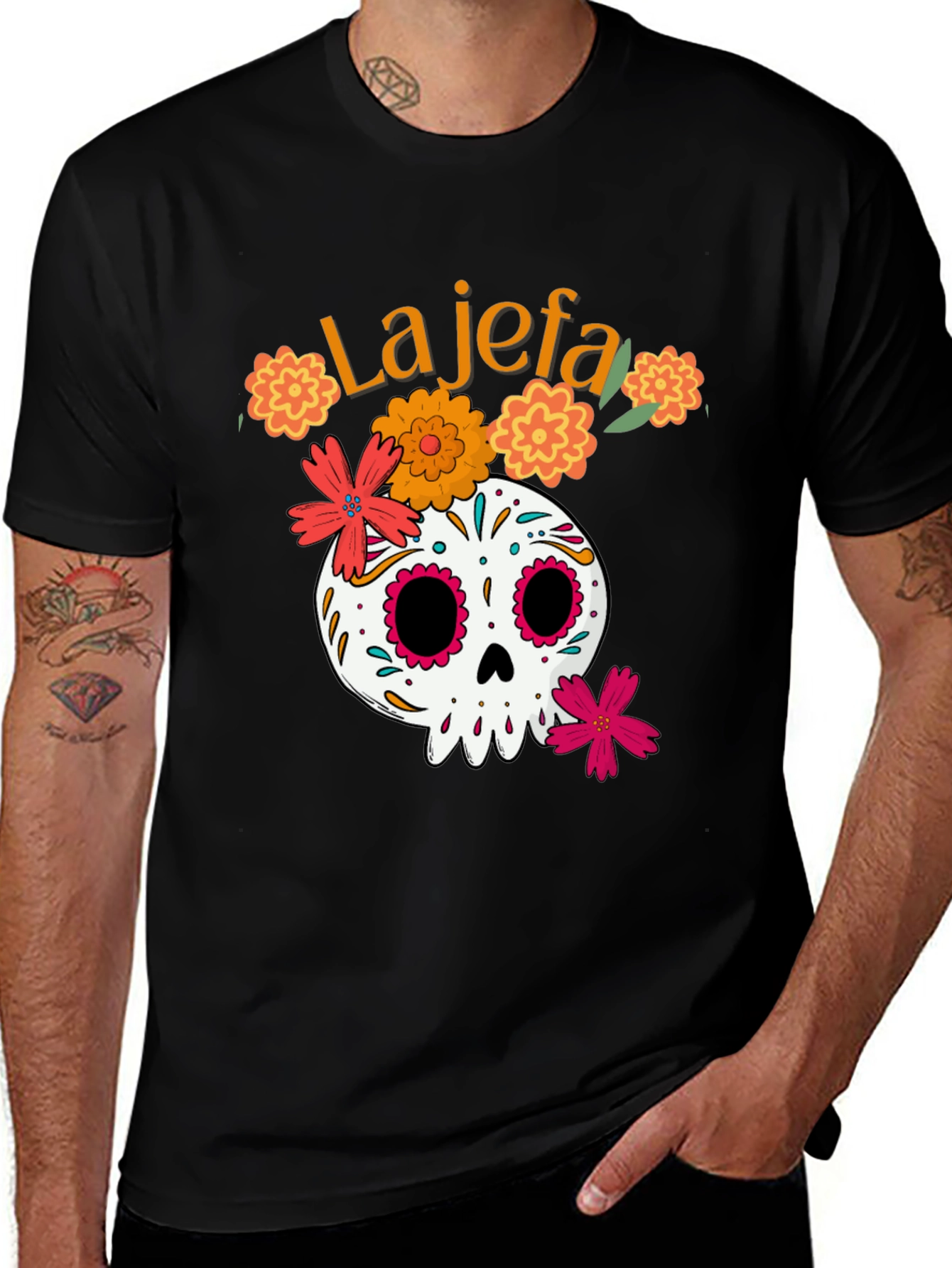 La Jefa Skull T-Shirt - Day of the Dead