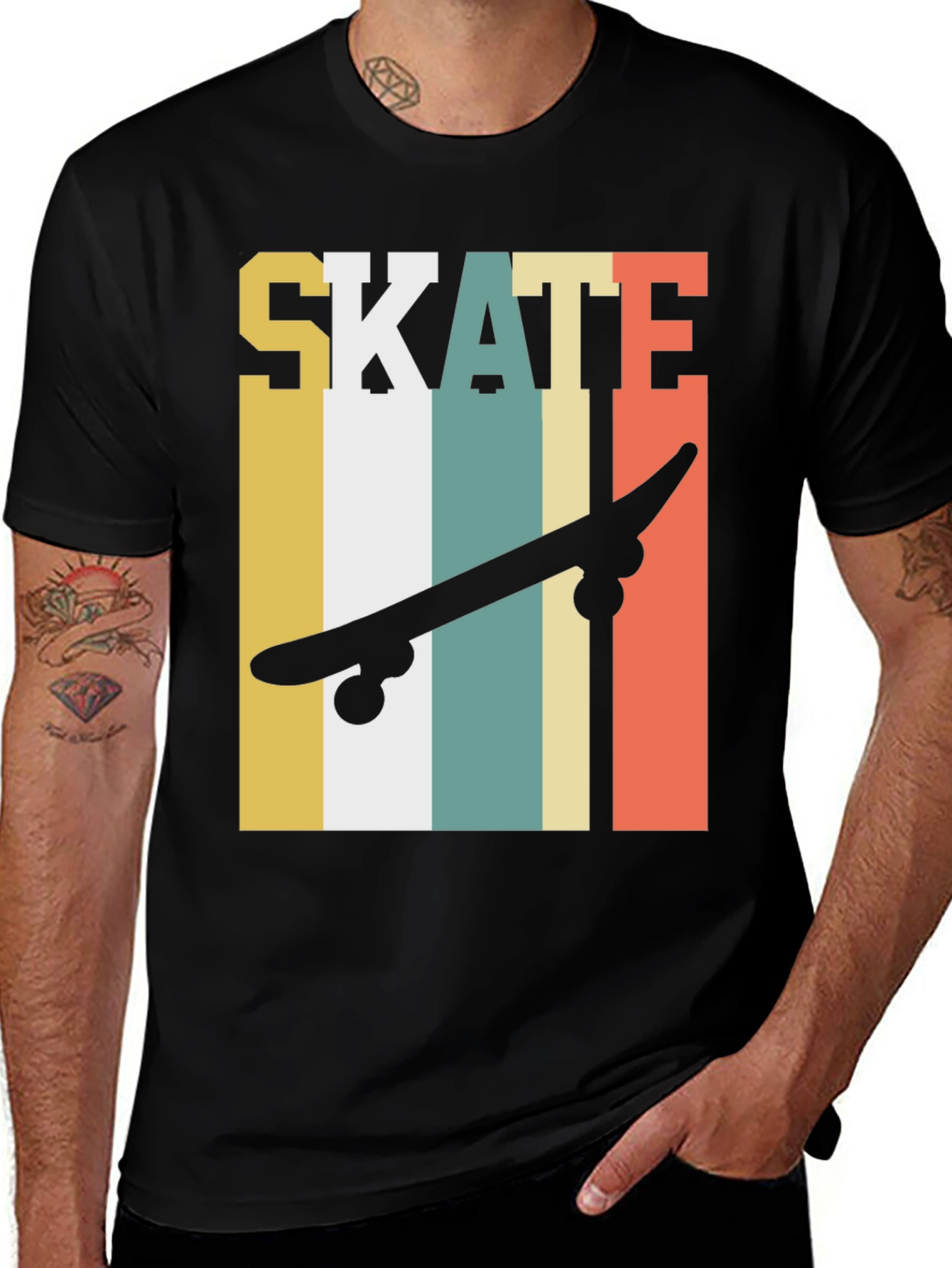 Variant 8 of Skate Retro T-Shirt - Vintage Style Skateboard Tee