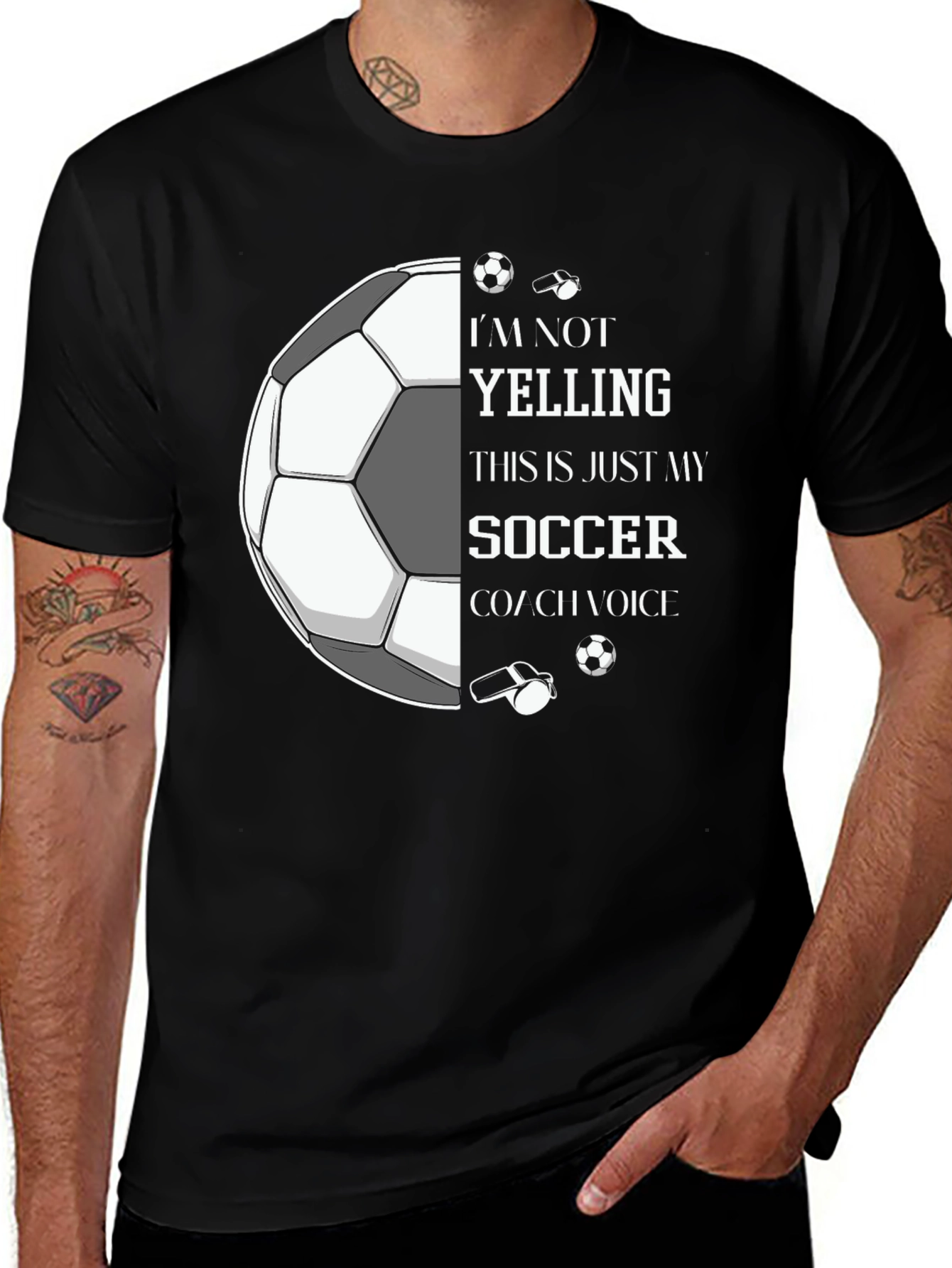 Variant 27 of Soccer Coach Voice Graphic Tee