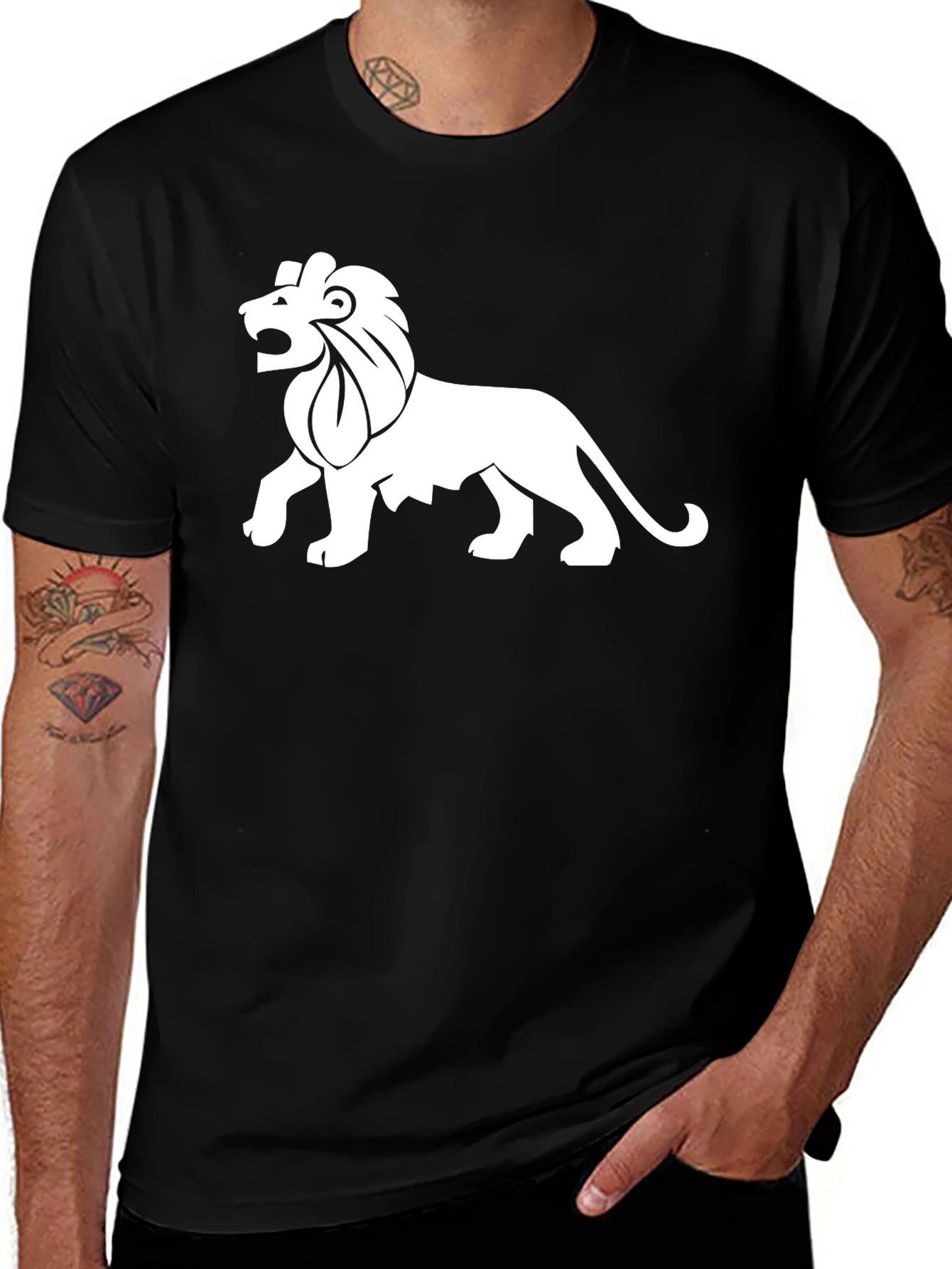 Roaring Lion Graphic Tee - Black