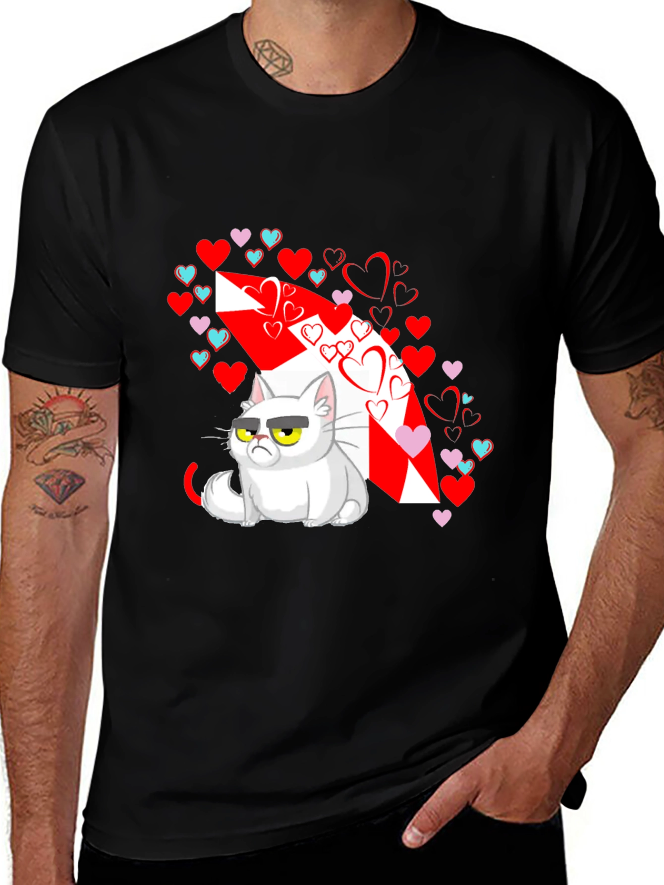 Grumpy Cat Valentines T-Shirt