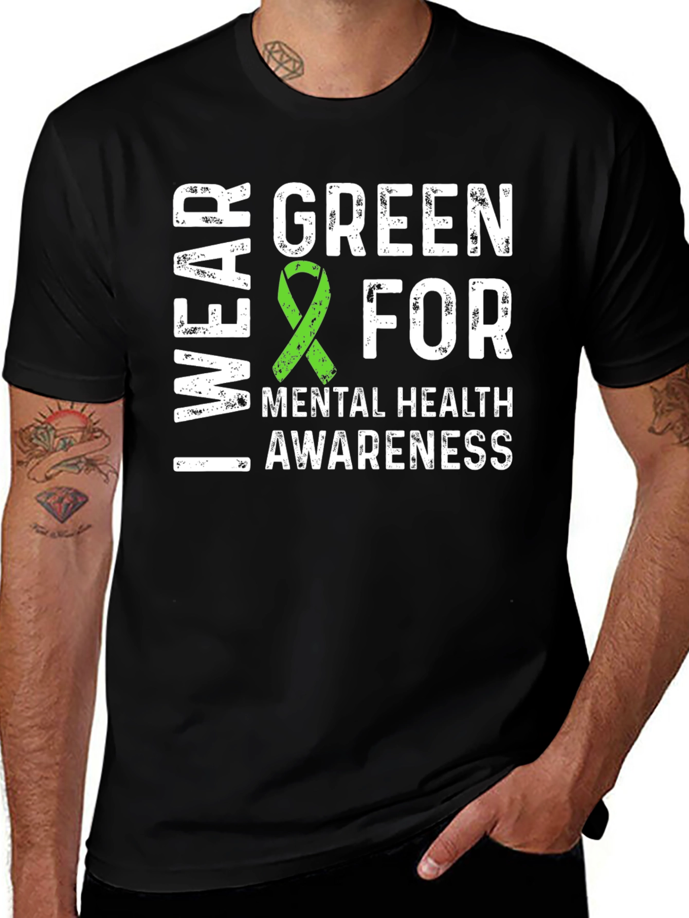 Variant 2 of Green for Mental Health Awareness T-Shirt