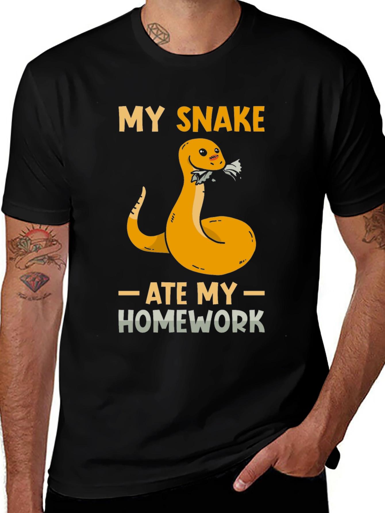 Variant 17 of My Snake Ate My Homework Graphic T-Shirt