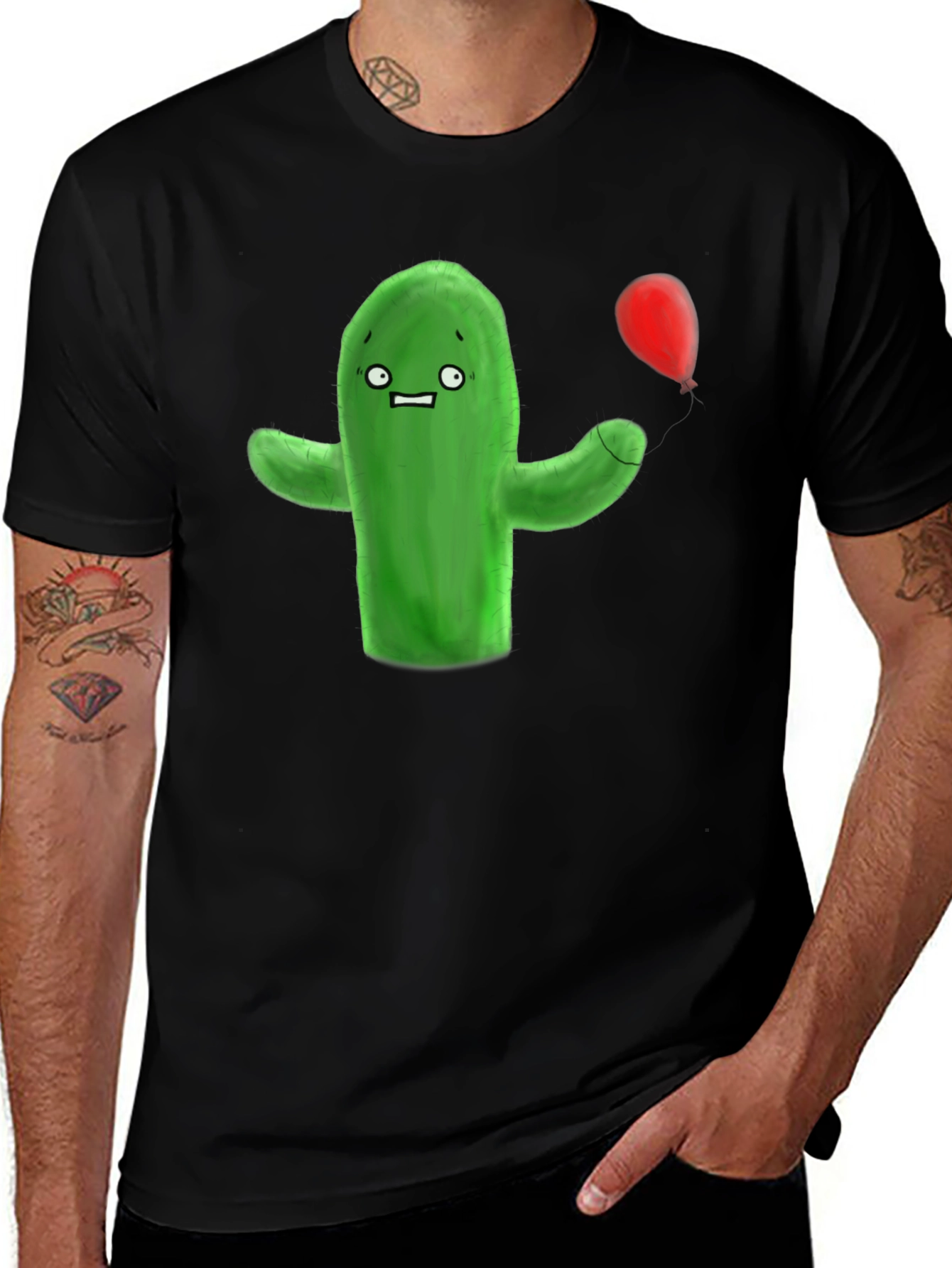 Variant 16 of Funny Cactus T-Shirt - Cartoon Graphic Tee