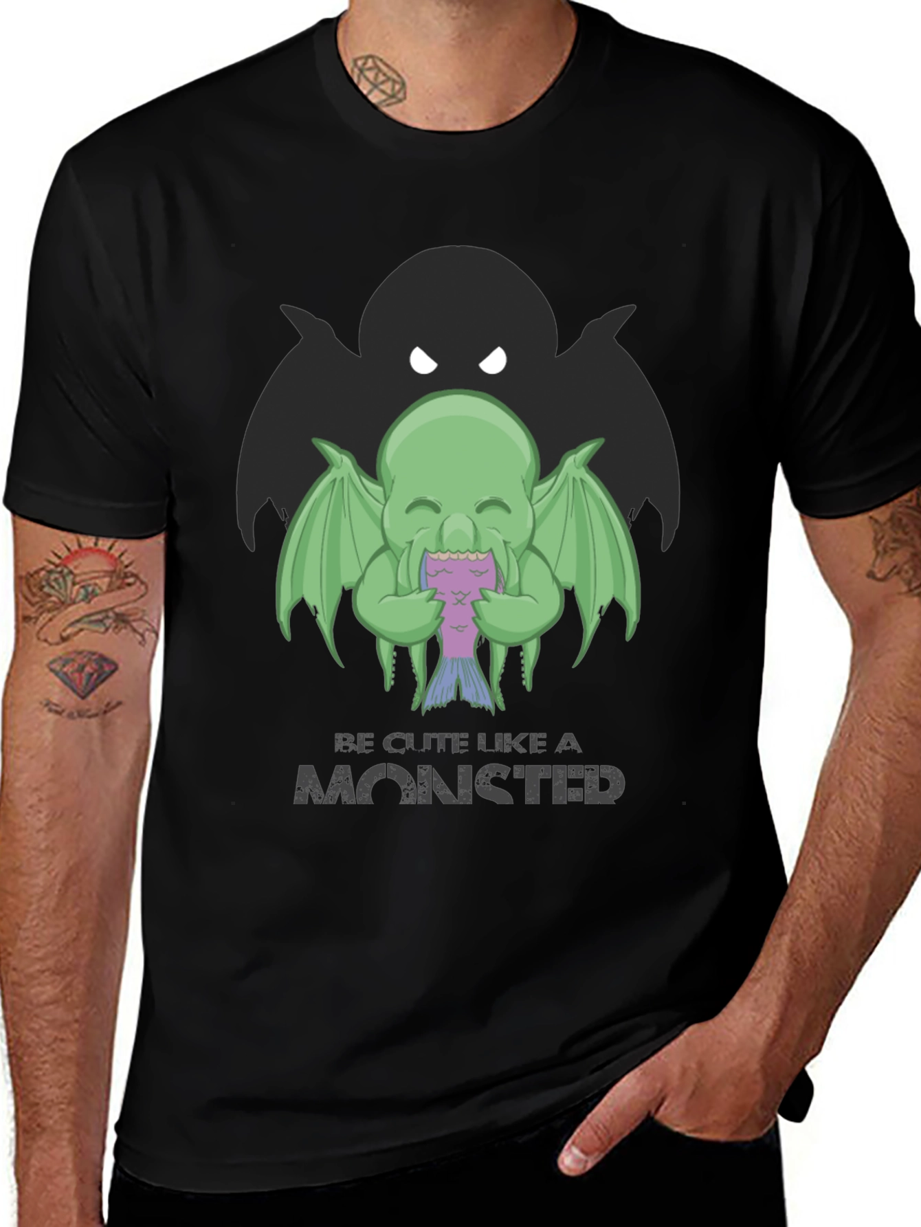 Variant 25 of Cute Monster Graphic Tee - Unique Design, Soft Fabric