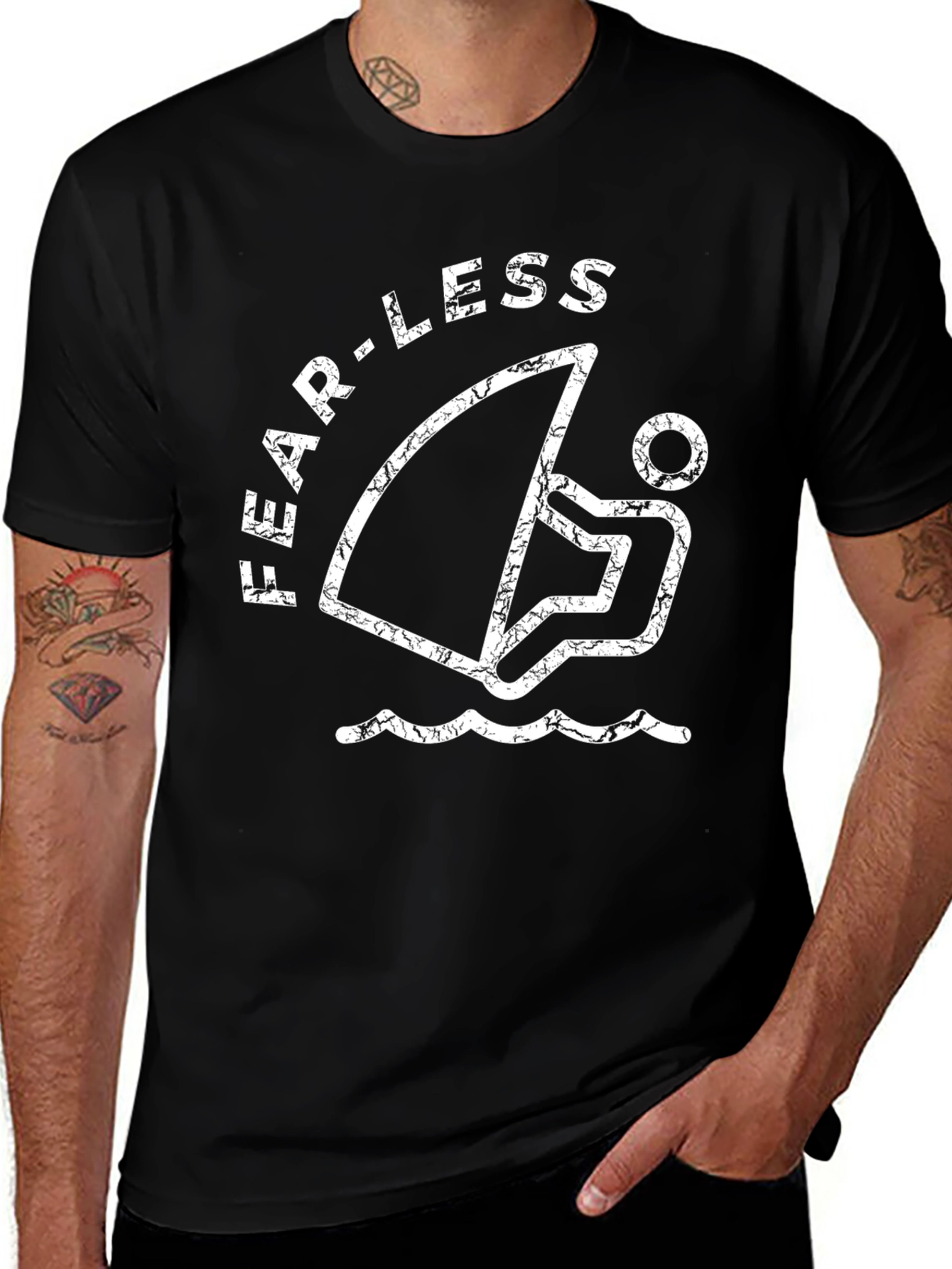 Variant 16 of Fearless Sailing T-Shirt - Distressed Graphic