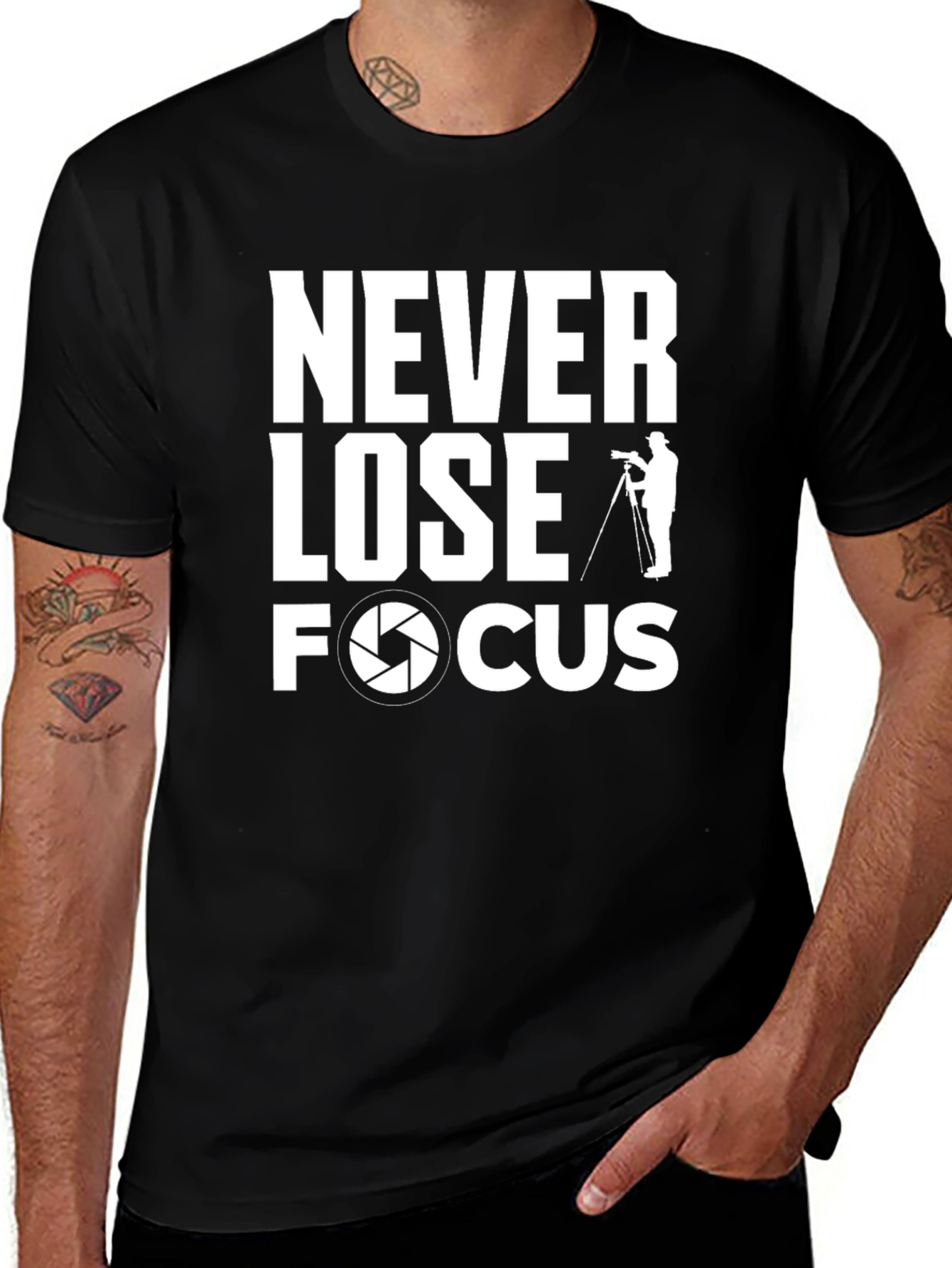 Variant 27 of Never Lose Focus Graphic T-Shirt