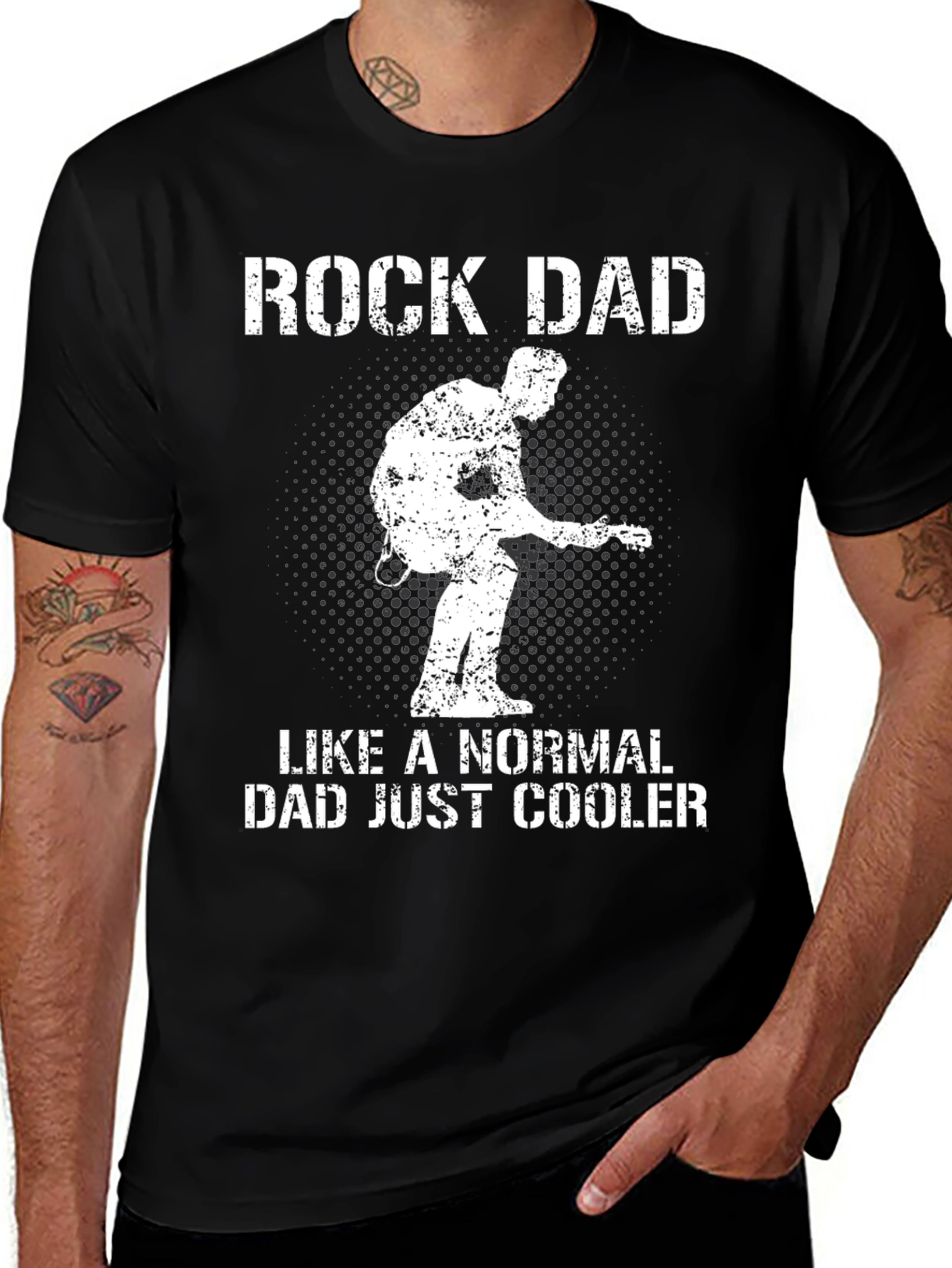 Rock Dad Graphic Tee - Cool Dad Shirt
