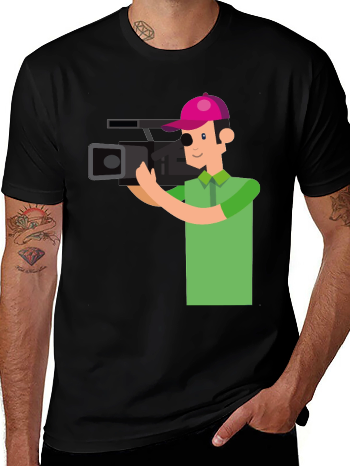 Variant 30 of Cameraman Graphic Tee - Stylish & Unique Design