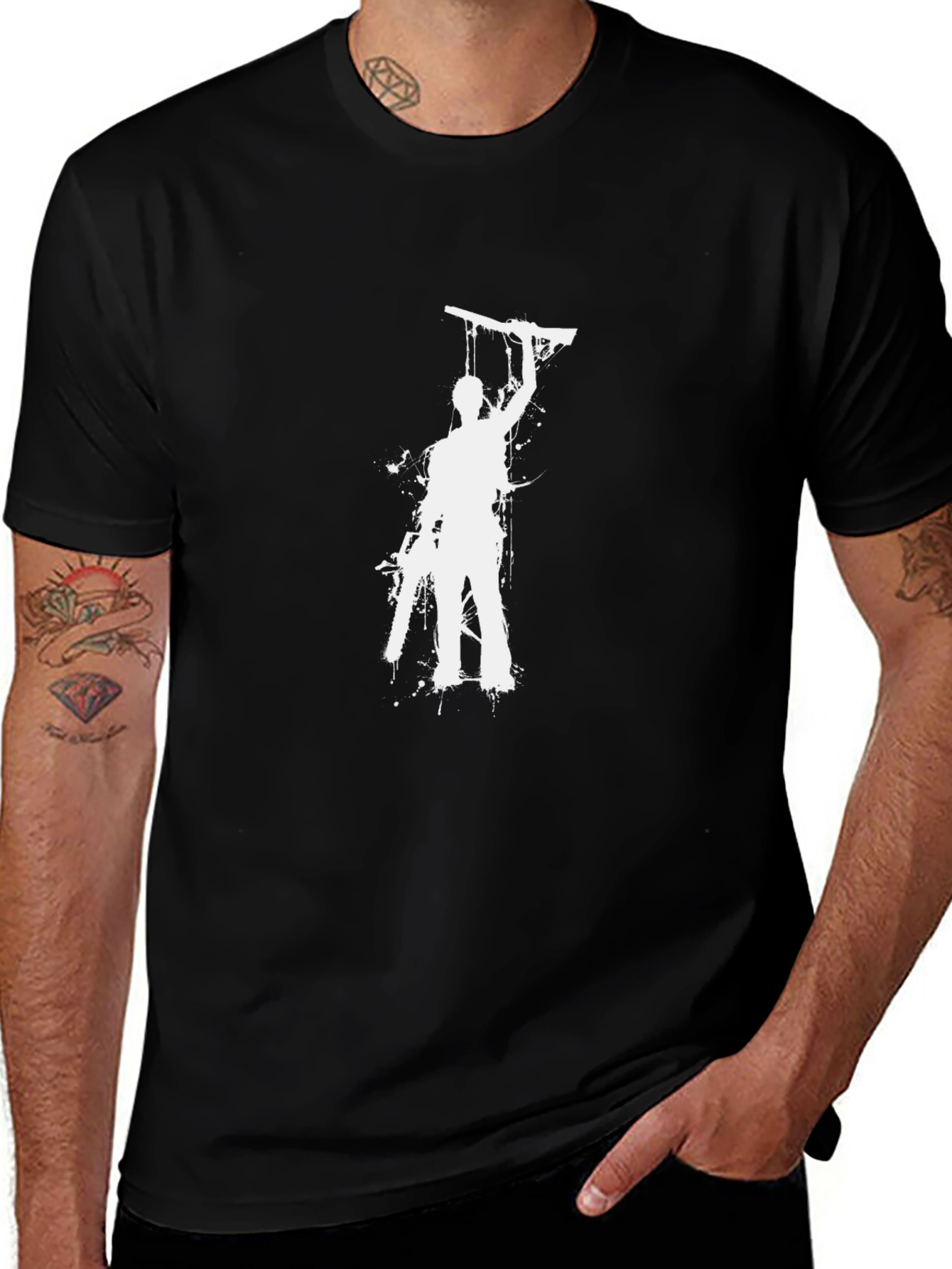 Black Evil Dead Ash T-Shirt - Groovy Design main image