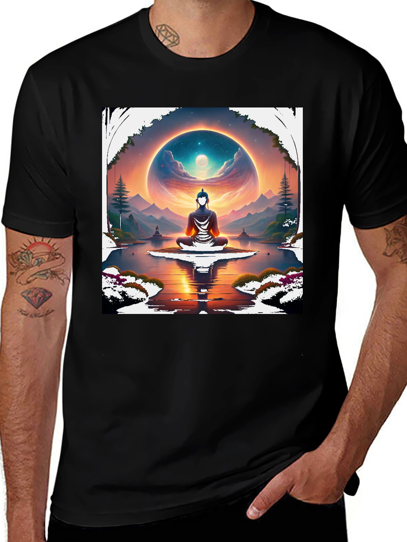 Meditative Buddha Graphic Tee