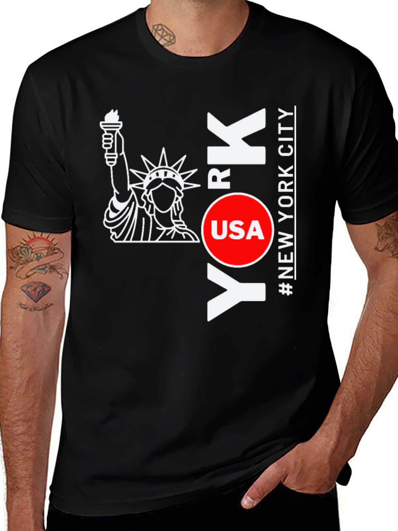 NYC Statue of Liberty Graphic T-Shirt