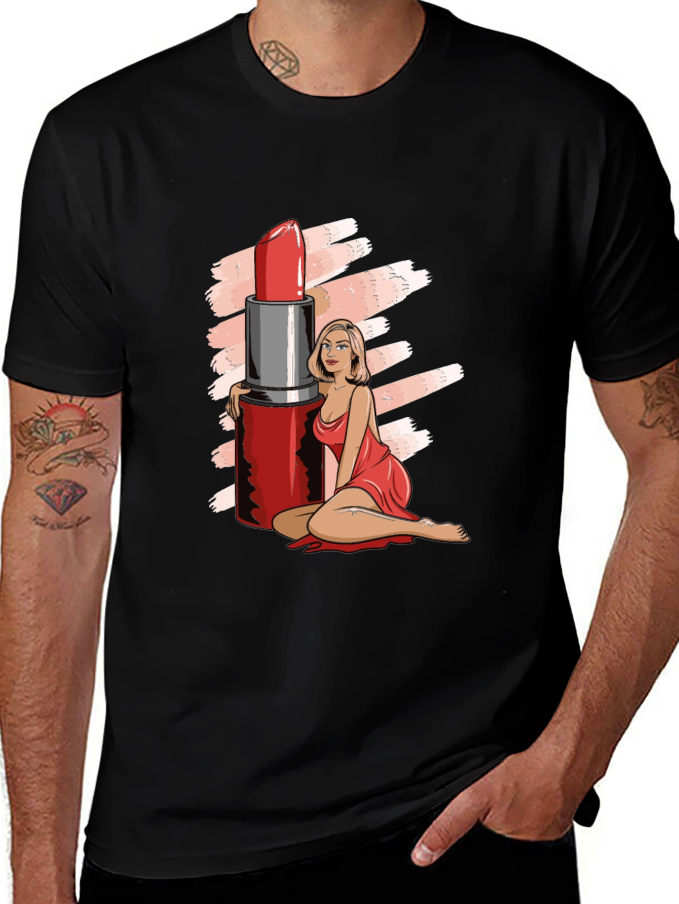 Variant 15 of Lipstick Lover Graphic Tee - Unisex