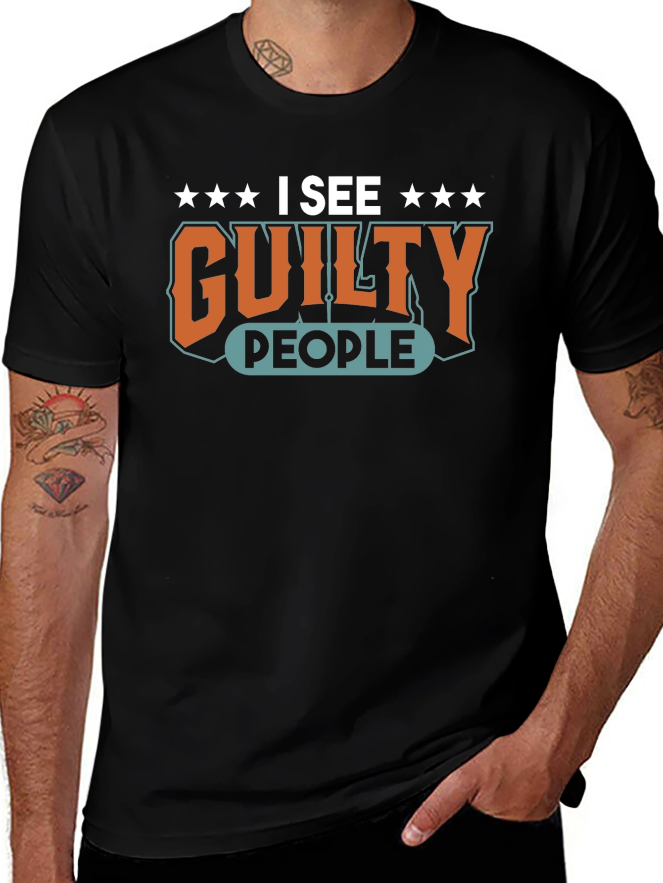 Variant 19 of I See Guilty People Graphic T-Shirt