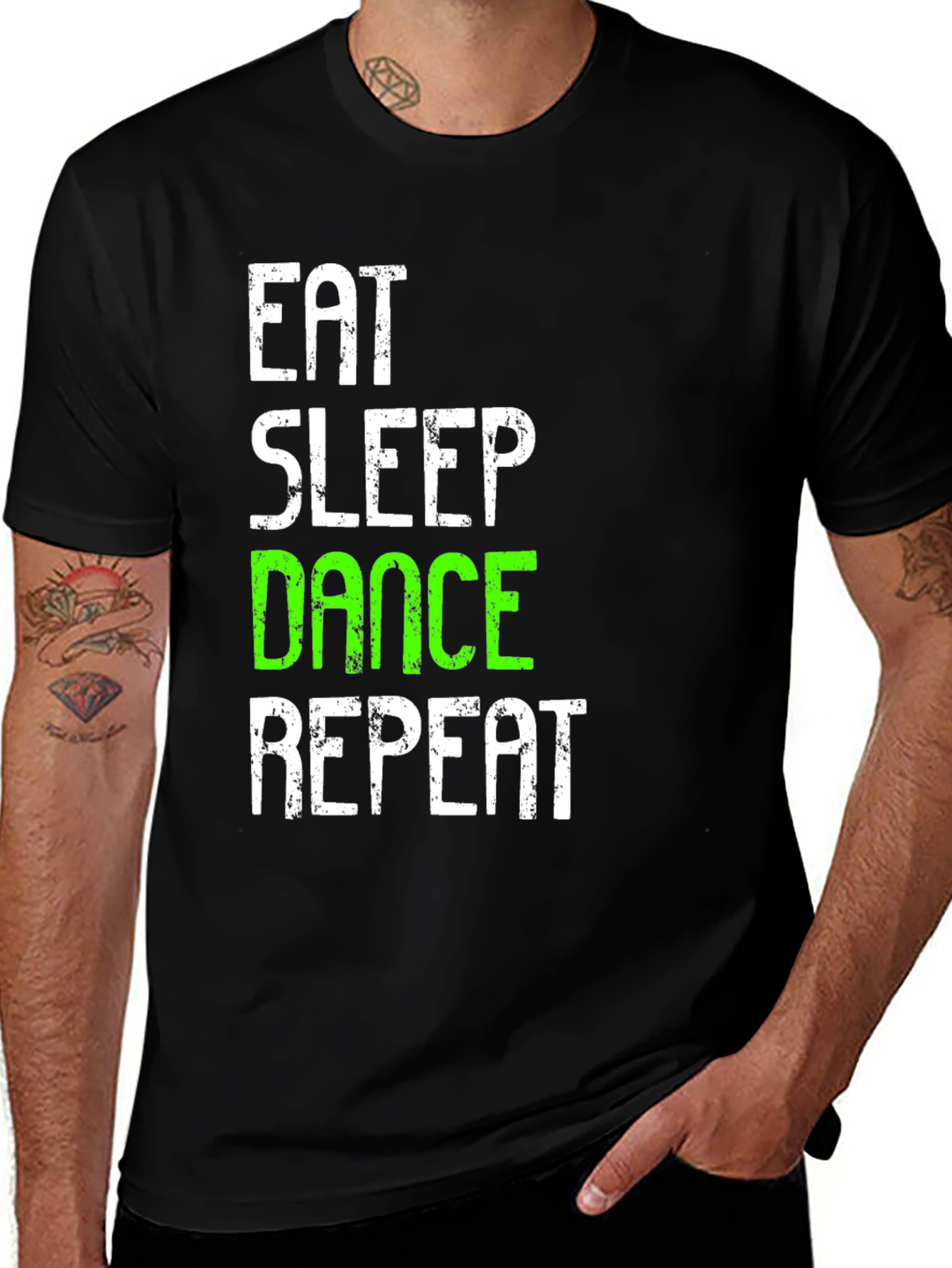 Variant 27 of Eat Sleep Dance Repeat Graphic Tee - Unisex