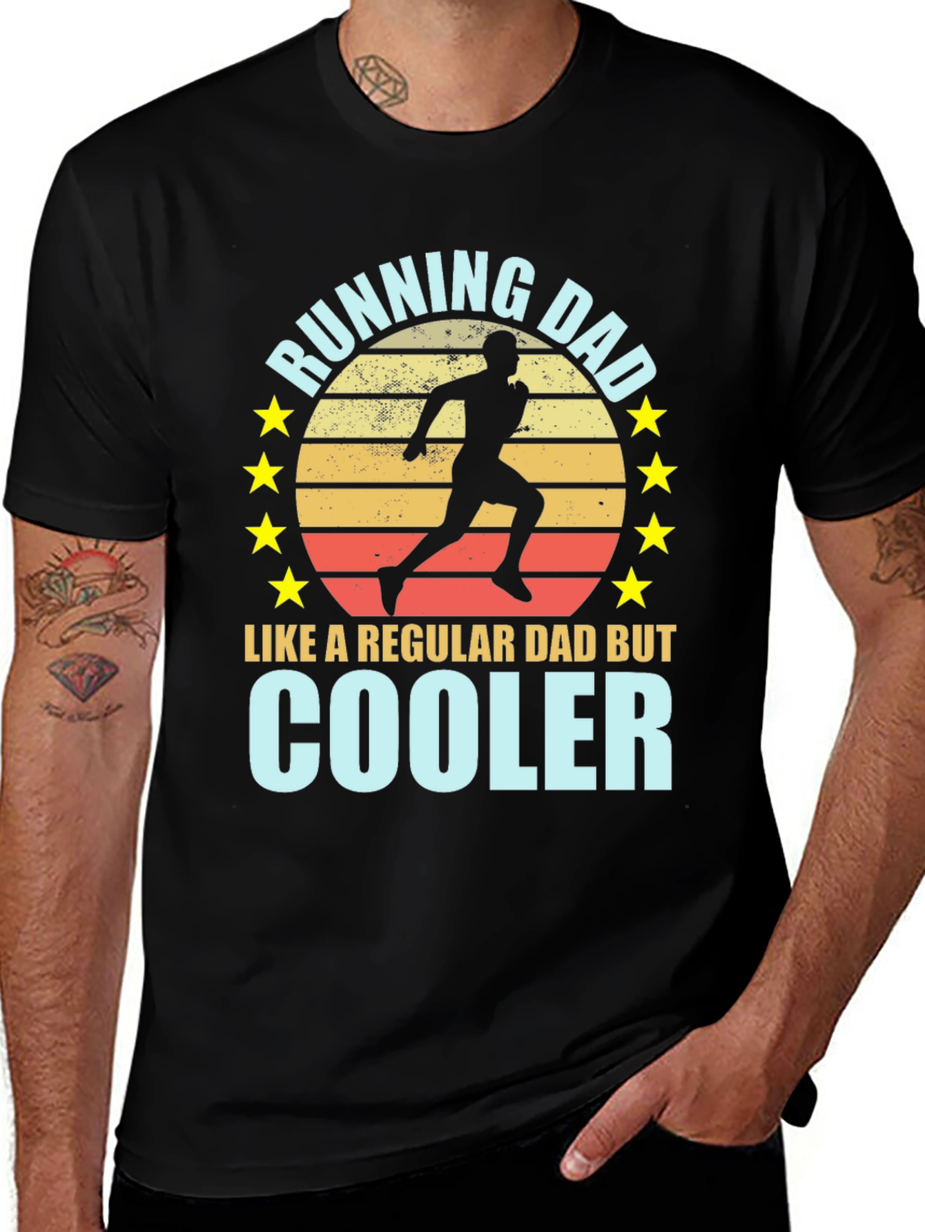 Variant 4 of Running Dad T-Shirt - Cool Dad Tee