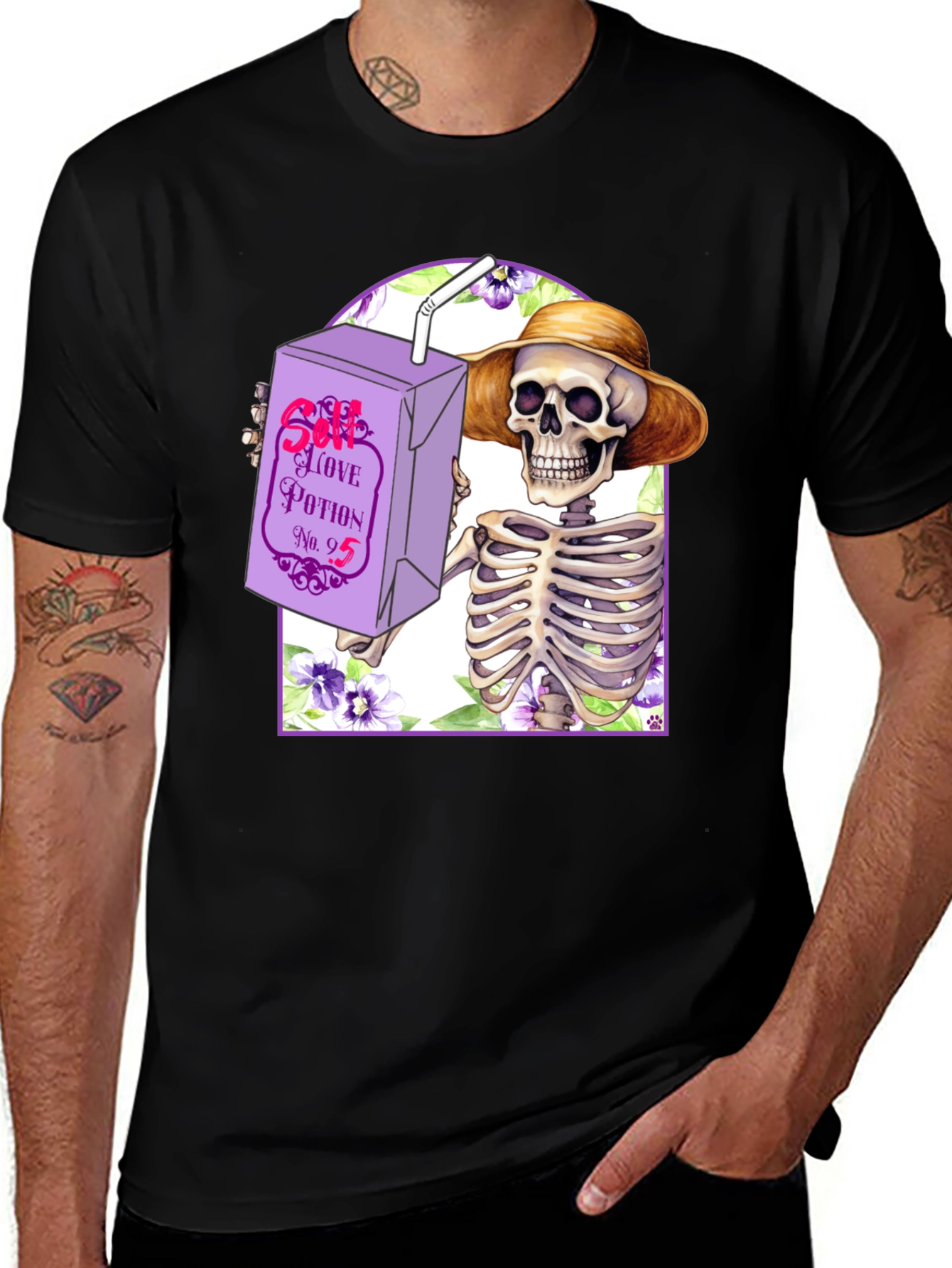 Variant 18 of Humorous Skeleton "Love Potion" T-Shirt