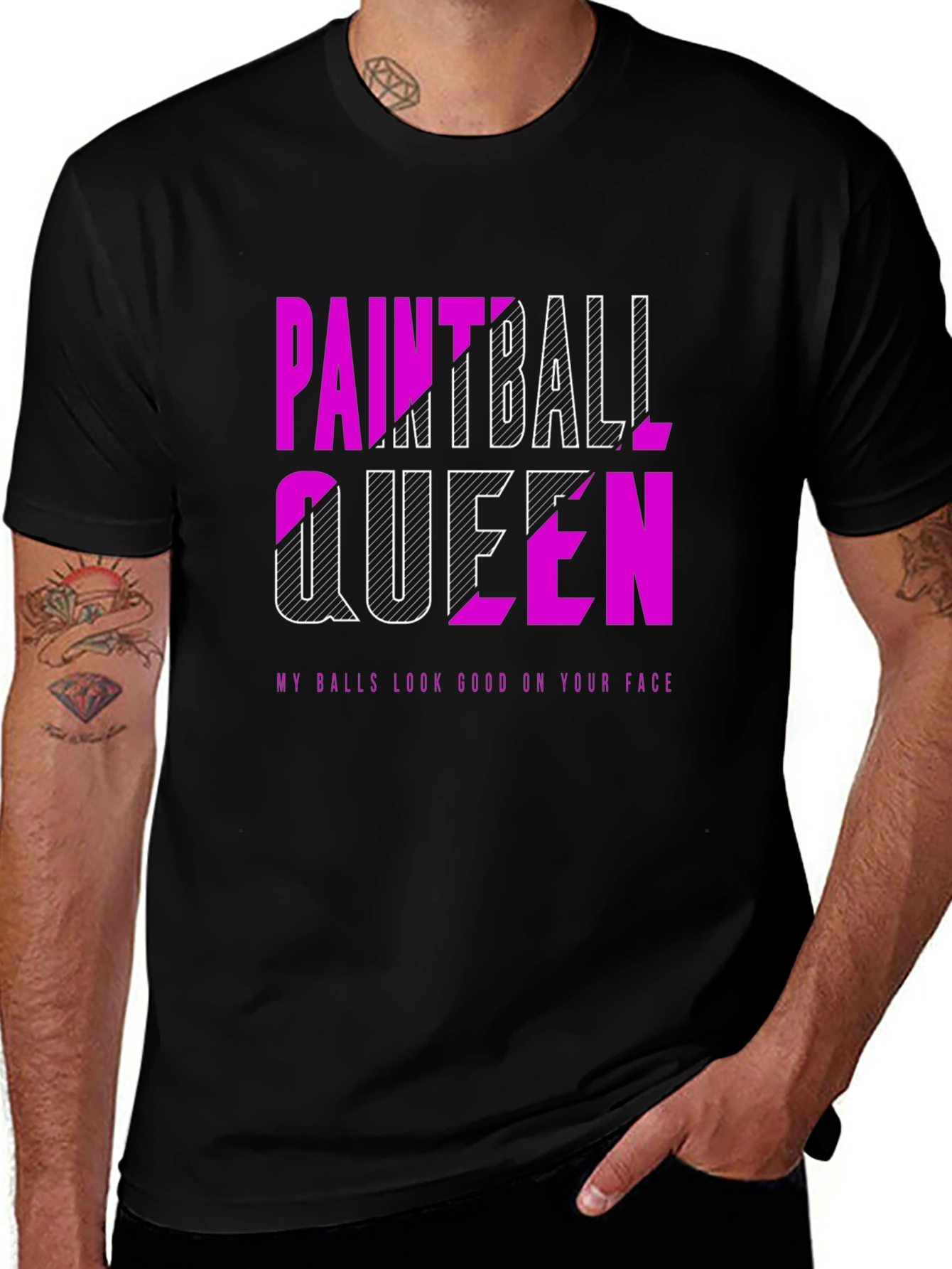 Variant 18 of Paintball Queen T-Shirt - Funny Graphic Tee