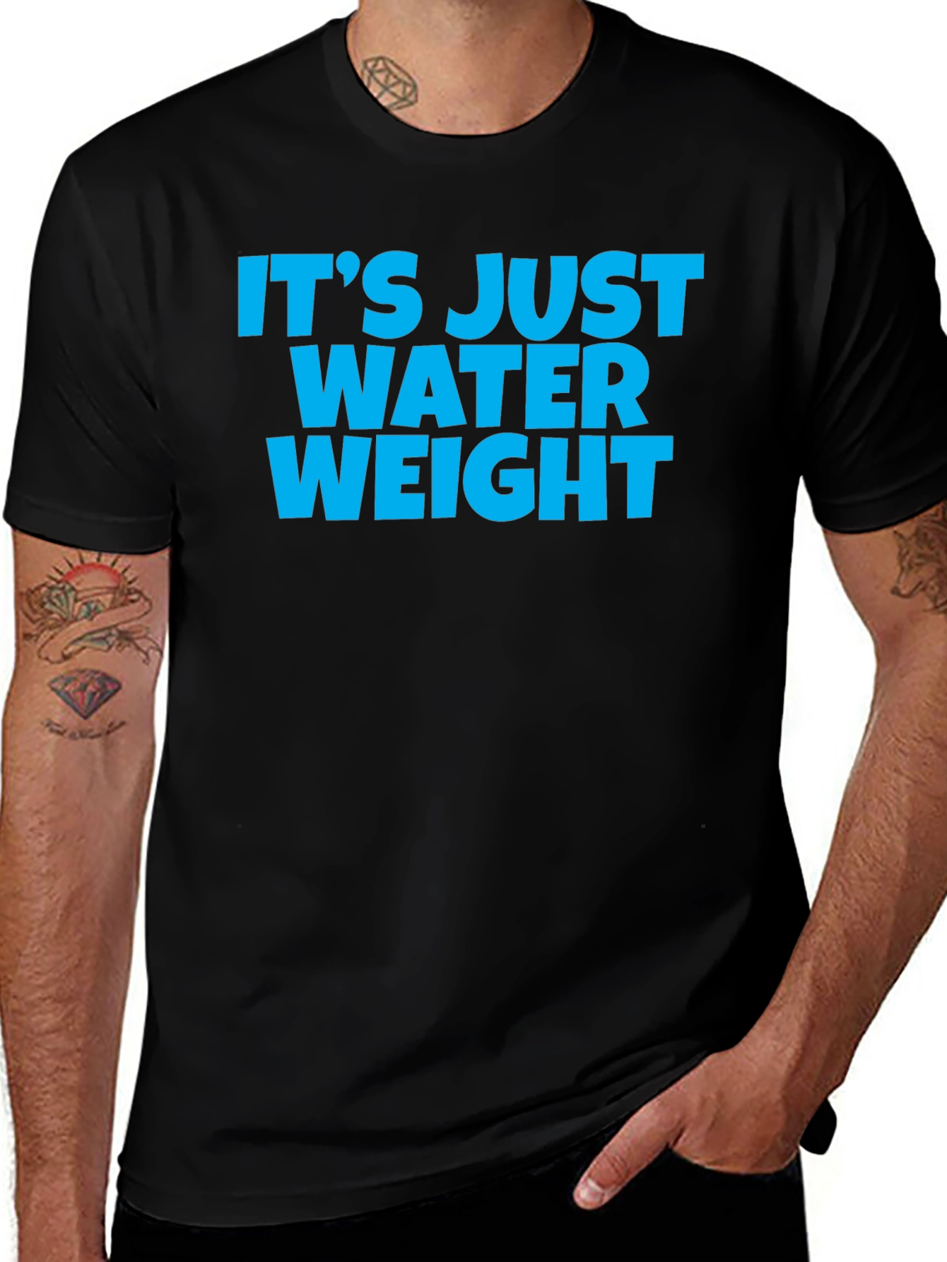Variant 22 of It's Just Water Weight Black T-Shirt
