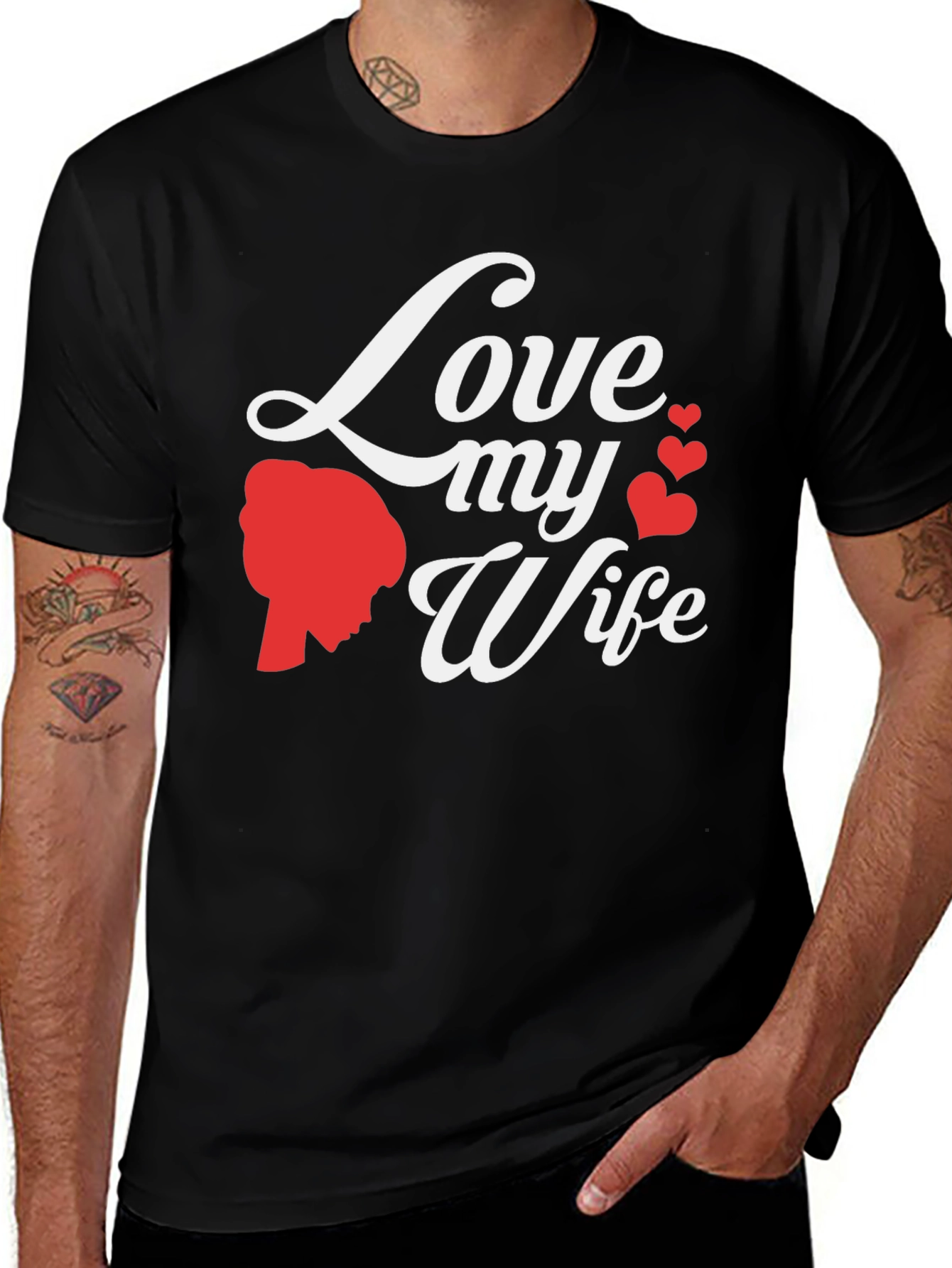Black Love My Wife Graphic Tee main image
