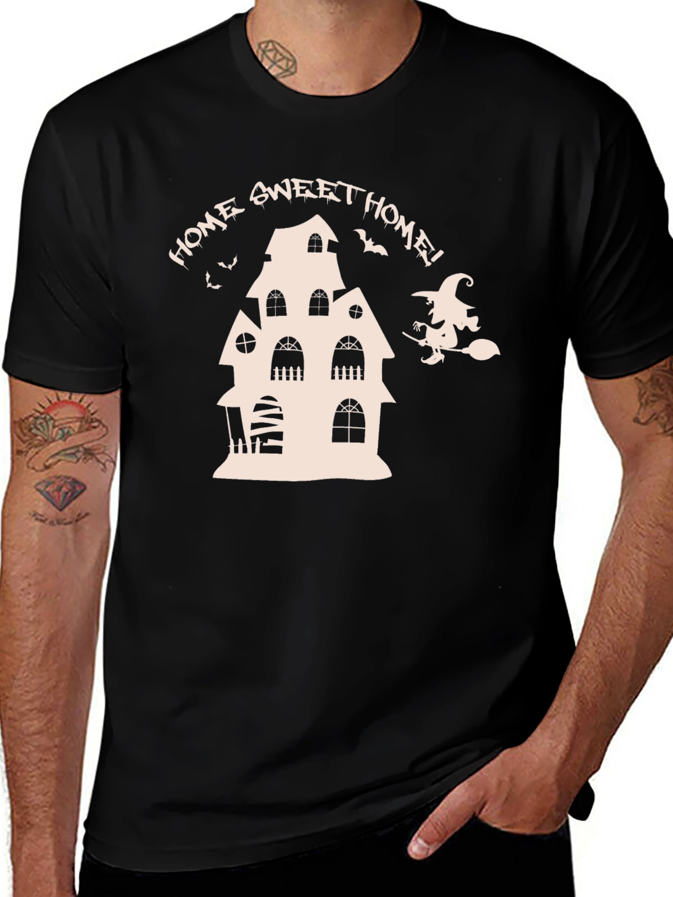Variant 23 of Halloween Home Sweet Home Black T-Shirt