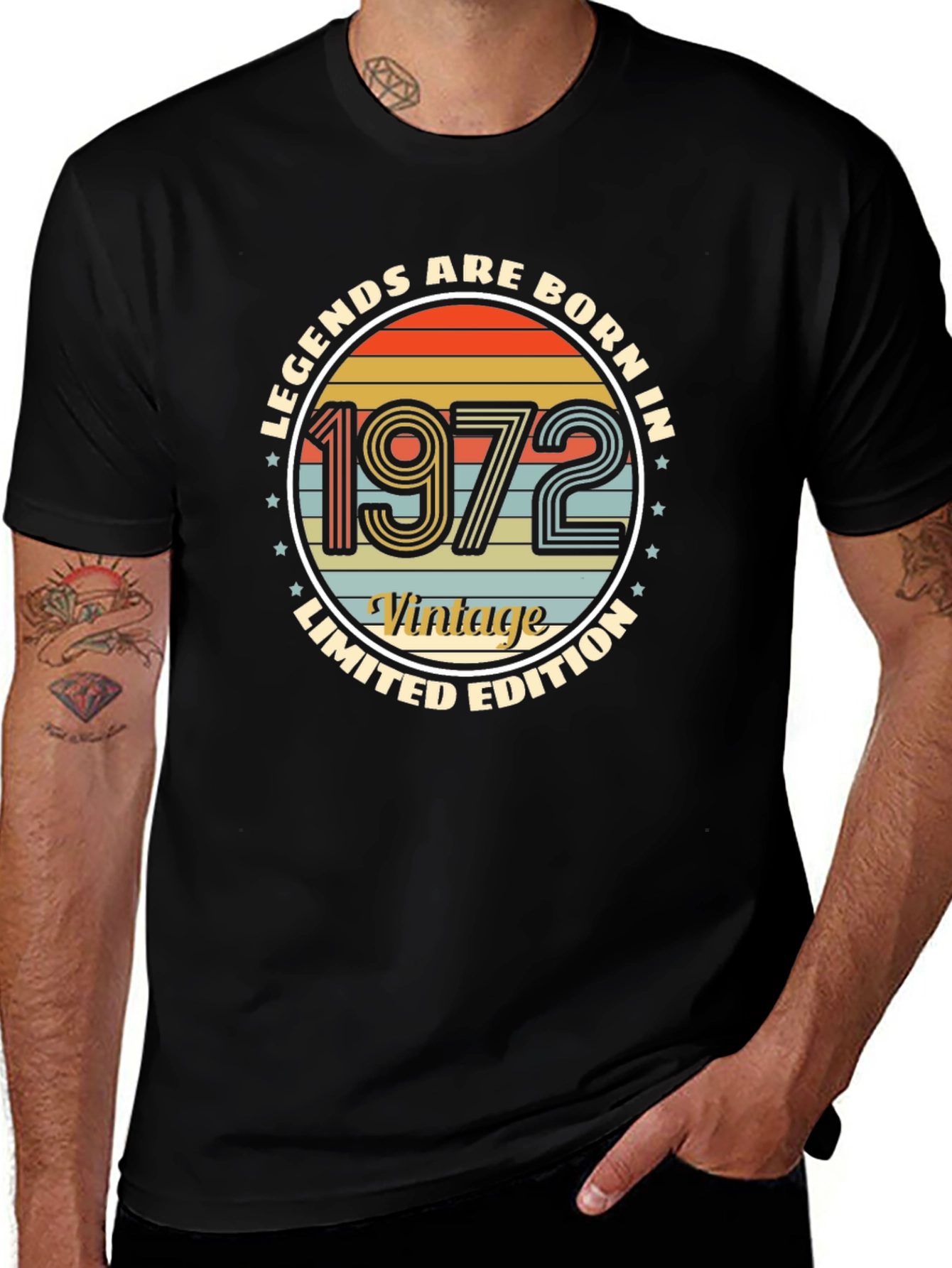 Variant 8 of Legends Born in 1972 Vintage Limited Edition T-Shirt