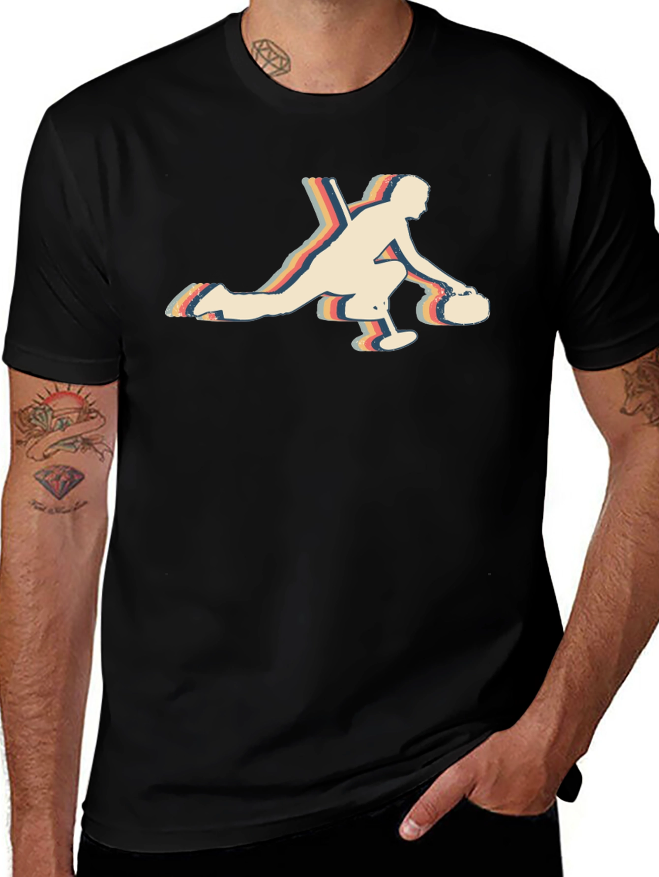 Retro Curling T-Shirt