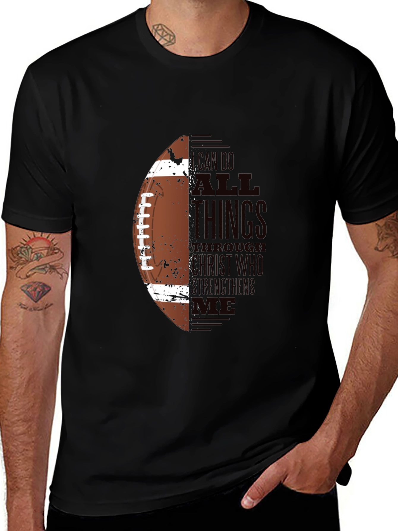 Variant 20 of Football Christian T-Shirt