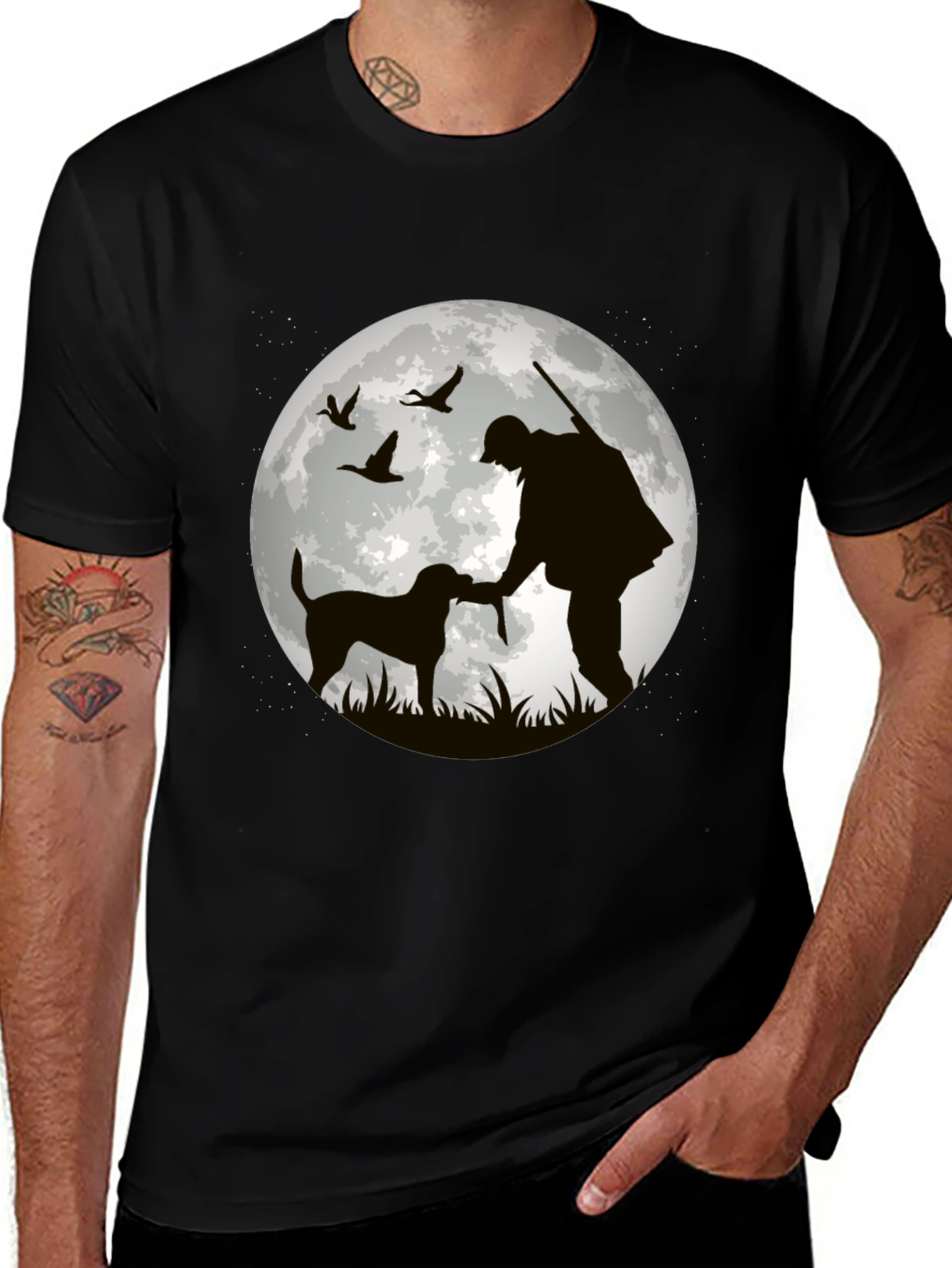 Variant 28 of Hunter & Dog Silhouette T-Shirt
