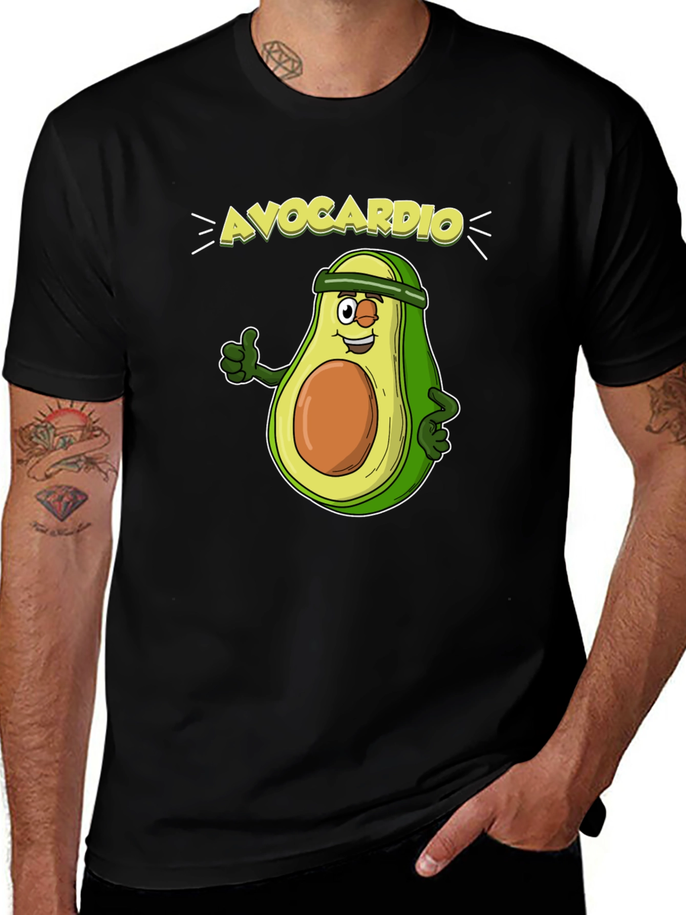 Variant 30 of AvoCardio Avocado Fitness T-Shirt - Workout Motivation