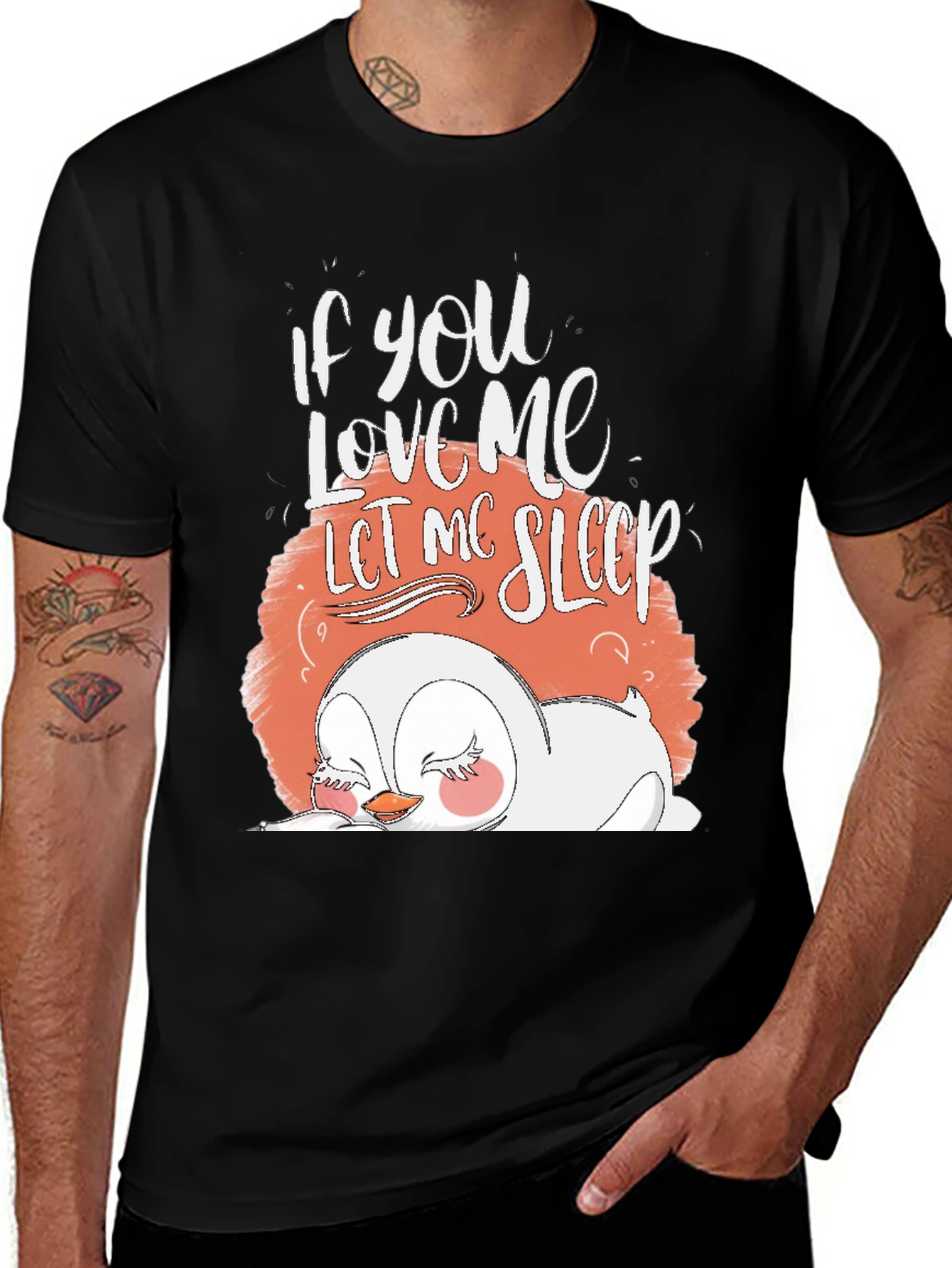 Variant 2 of Cute Penguin Sleep T-Shirt