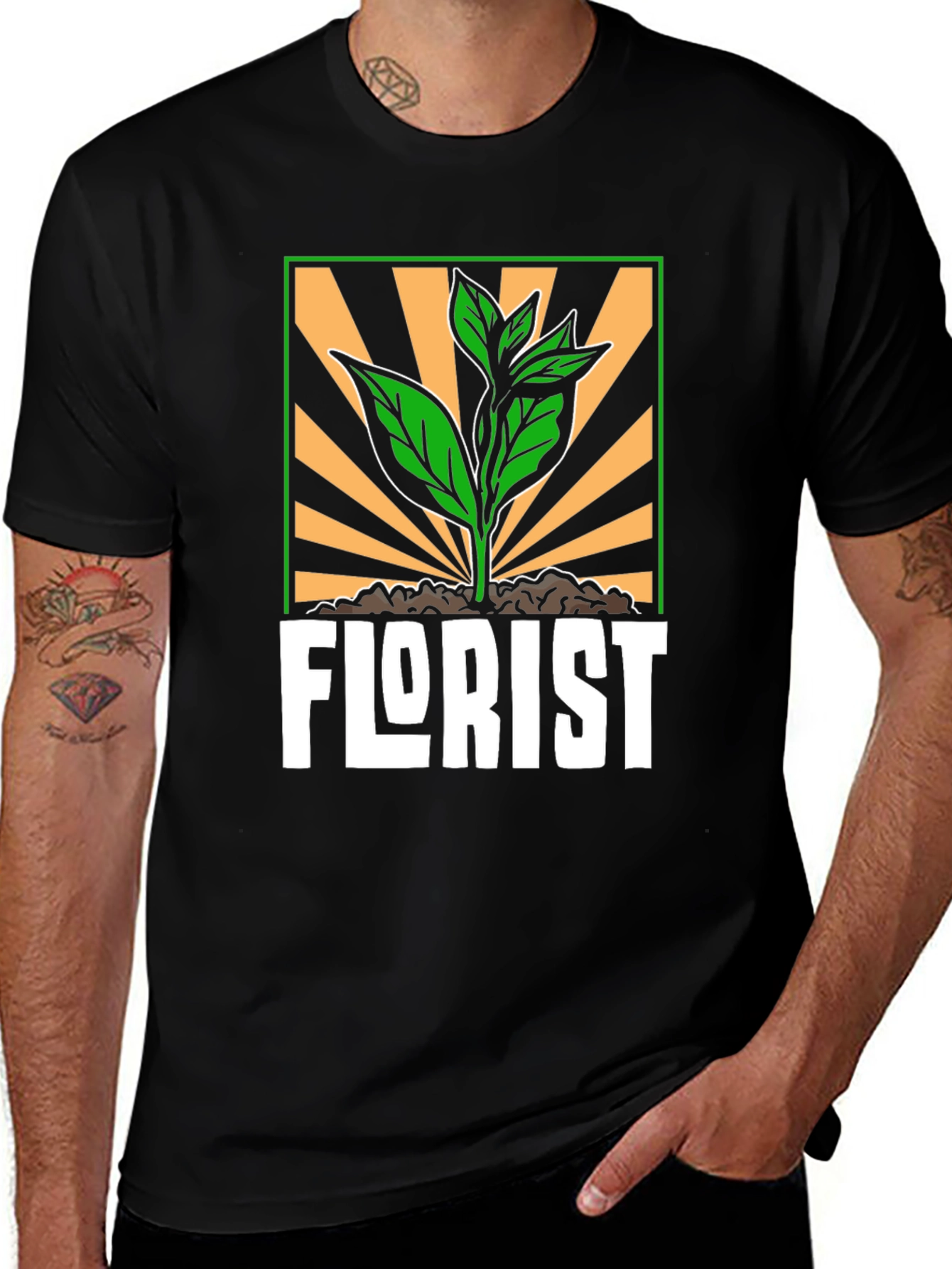 Florist Plant Graphic T-Shirt - Nature Lover Tee