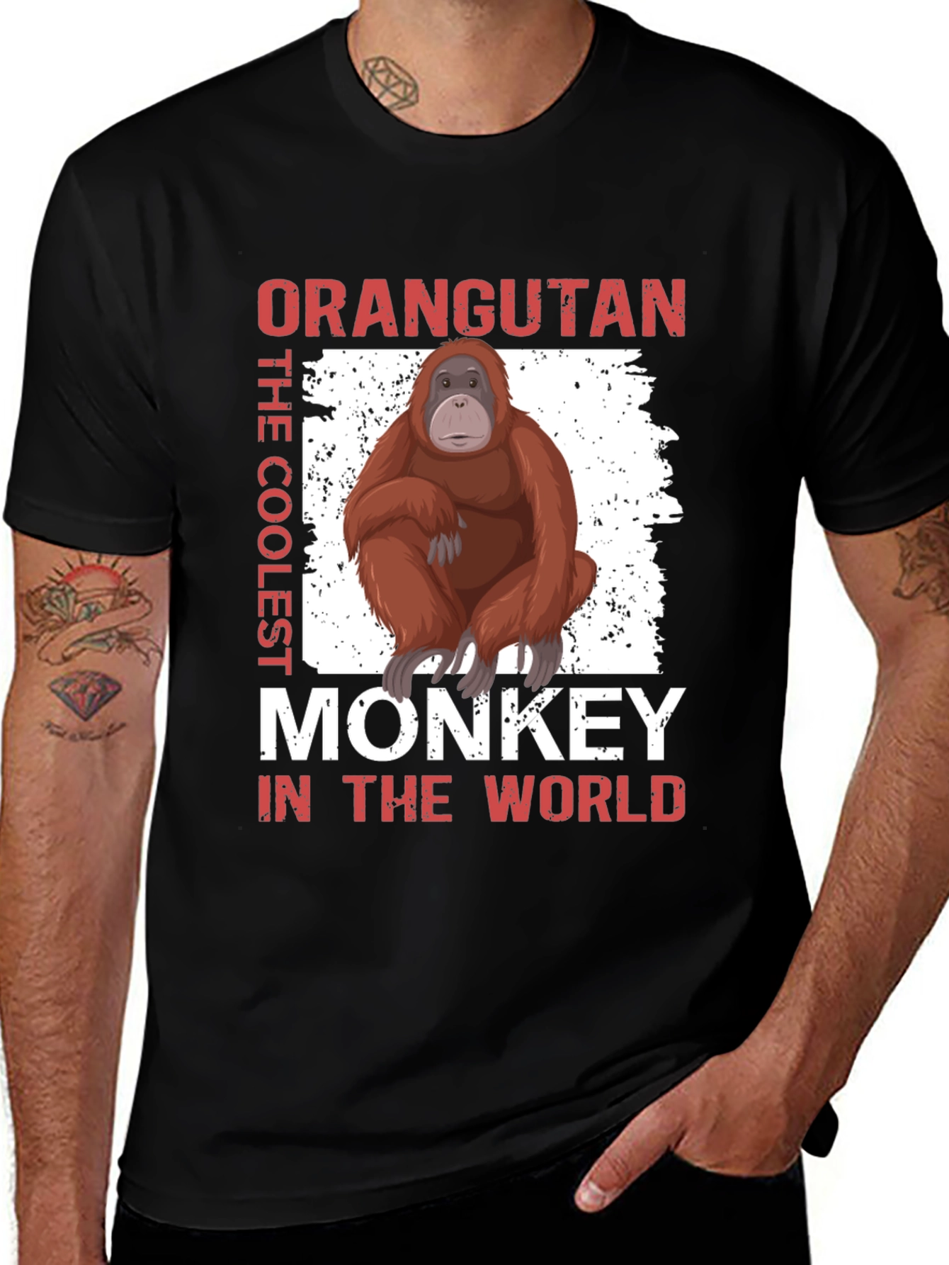 Variant 11 of Cool Orangutan Monkey Graphic T-Shirt