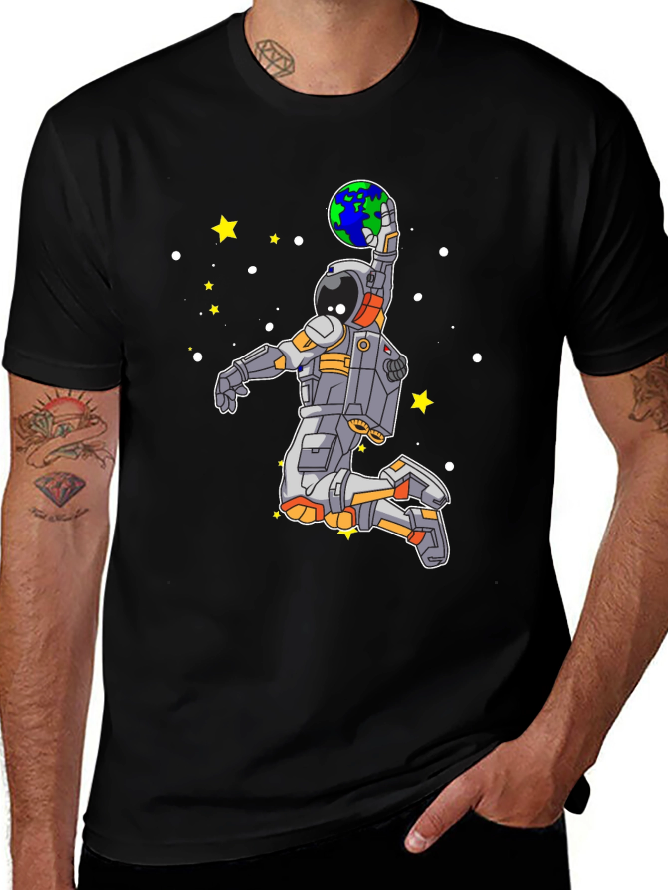 Variant 22 of Astronaut Dunking Earth T-Shirt