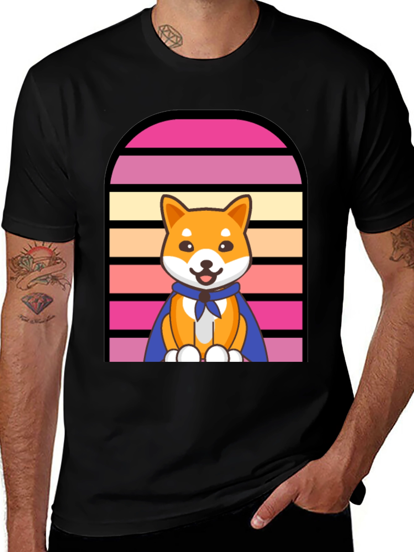 Retro Doge T-Shirt - Cool Comic Style Tee
