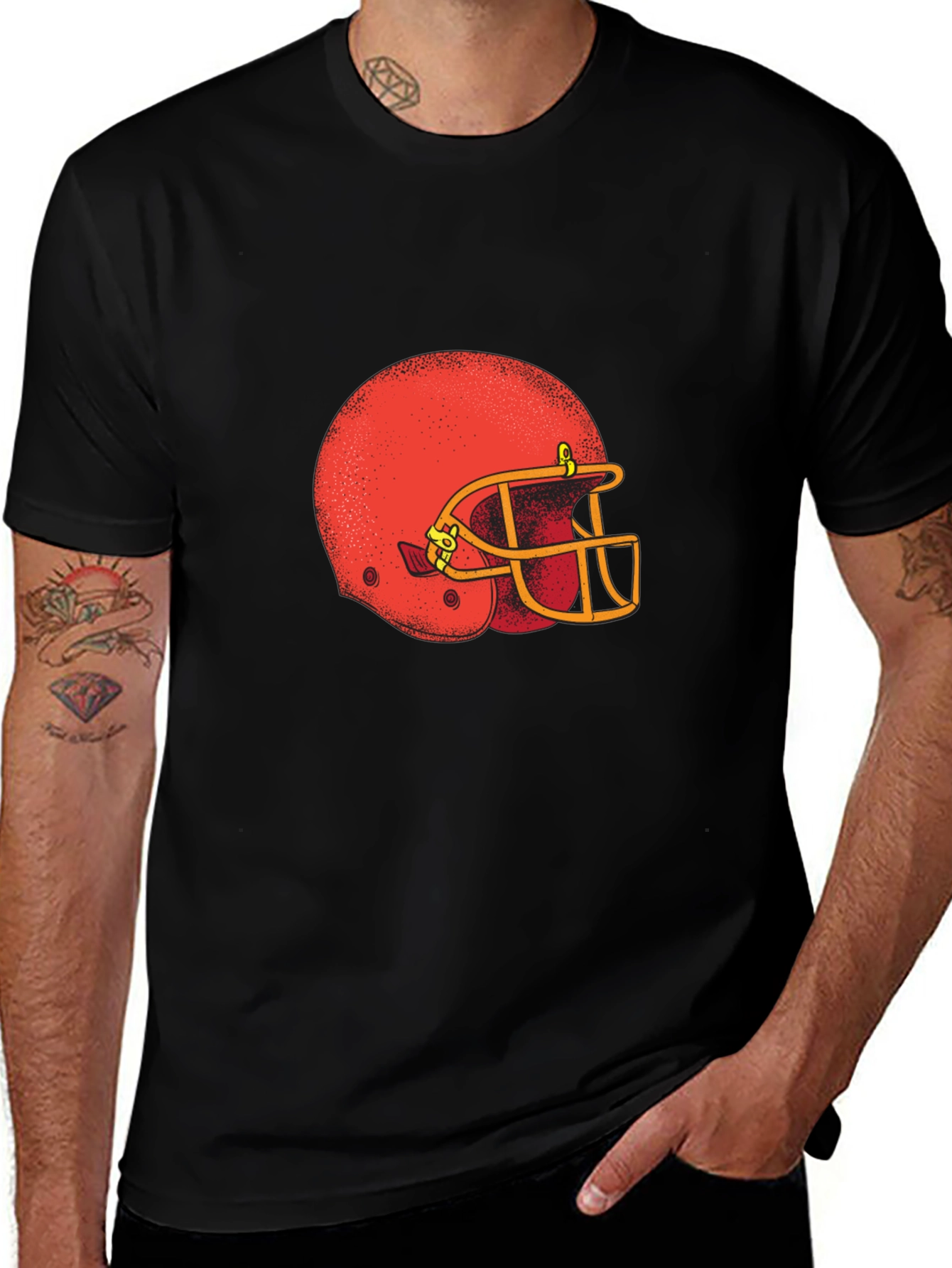 Variant 28 of Football Helmet Graphic T-Shirt