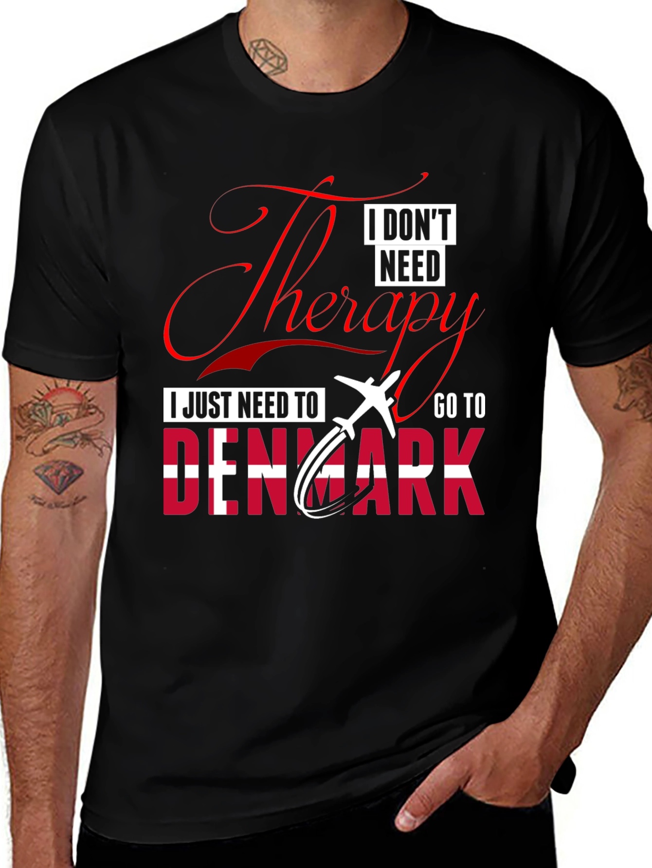 Variant 24 of Therapy Denmark Black Graphic T-Shirt